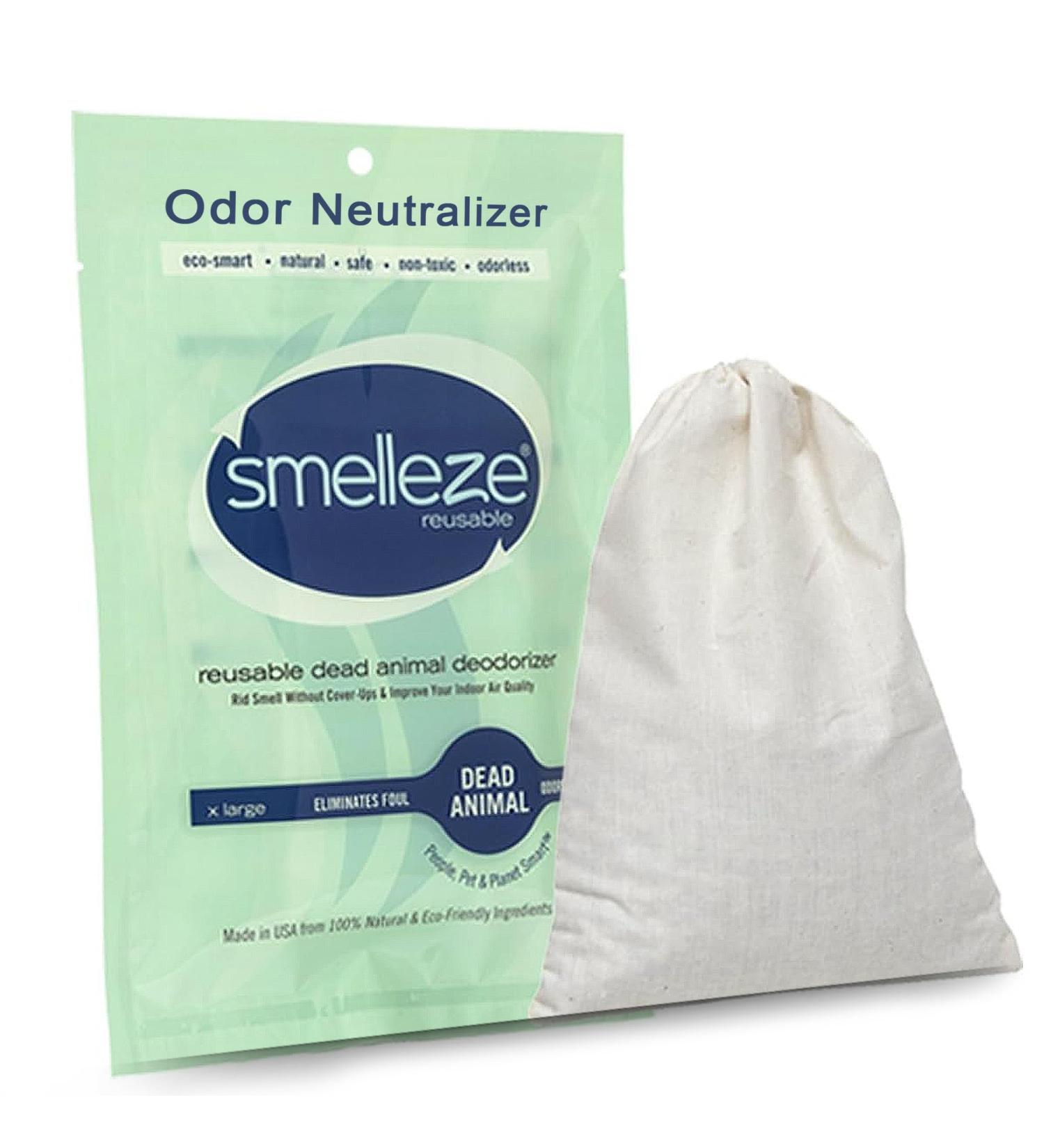 SMELLEZE Dead Animal Odor Eliminator for Strong Odor Removal - Eliminate Dead Rodent & Wildlife Smell - Safe Indoor & Outdoor Use Natural Odor Remover Fresh & Effective - 1 Pouch. - Buy Online on GoSupps.com