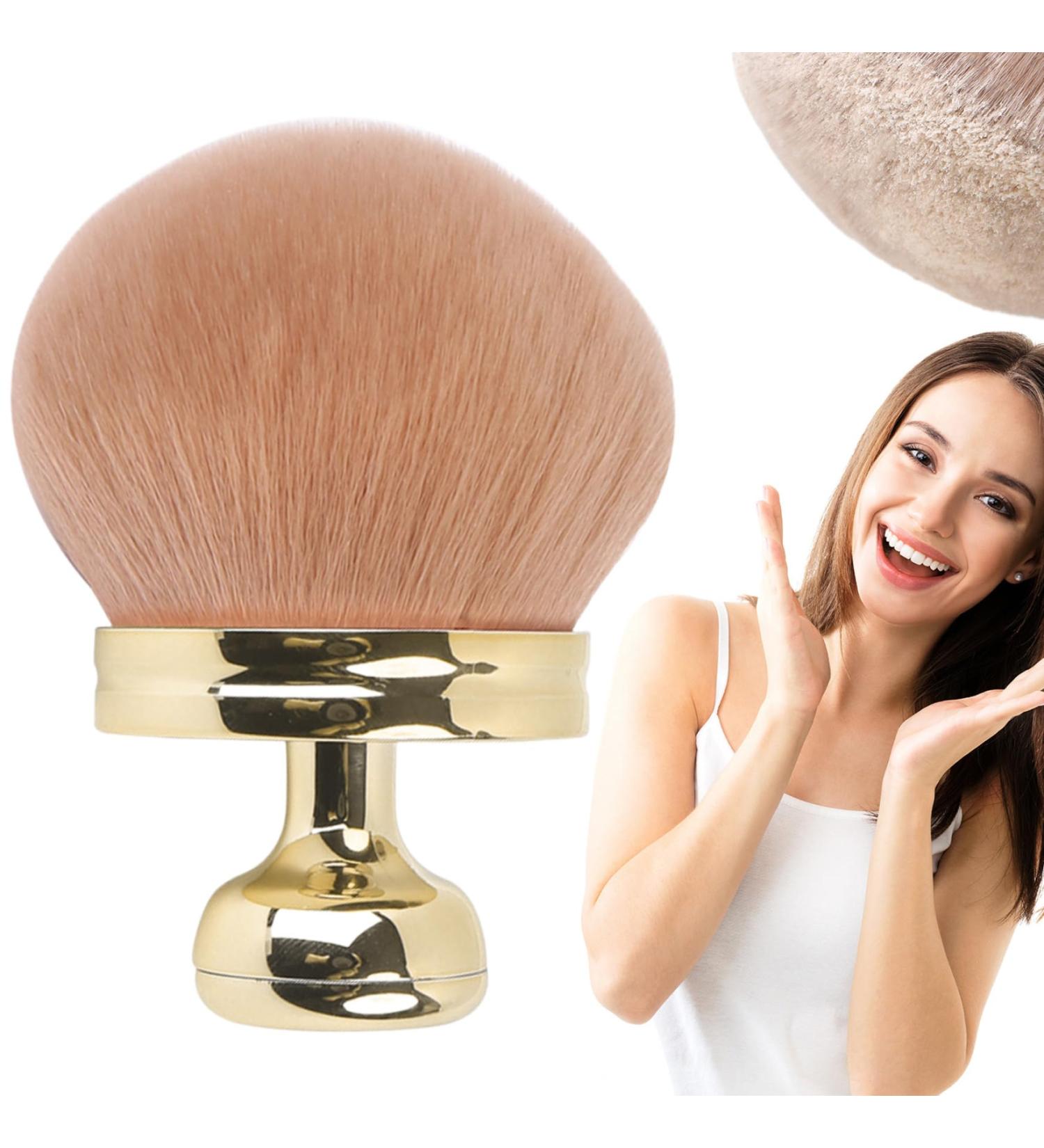 Self Tanner Brush Oval Self Tanning Brush 2.8" Dia. Large Body Brush Makeup Soft Reusable Sunscreen Applicator for Makeup Gold Beauty Tools - Buy Online on GoSupps.com