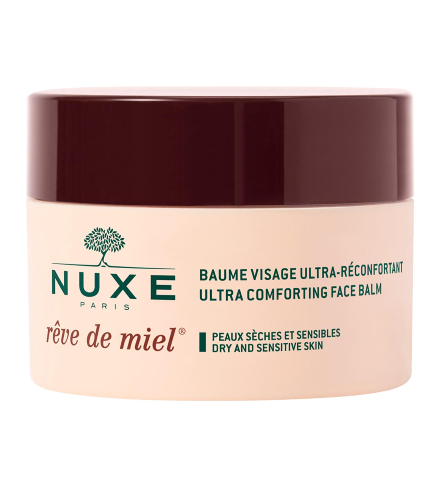 NUXE R ve de Miel Ultra Comforting Face Balm - Nourishing Cream for Dry & Sensitive Skin 1.7 Oz | Soothing Hydration for Sensitive Skin - Buy Online on GoSupps.com