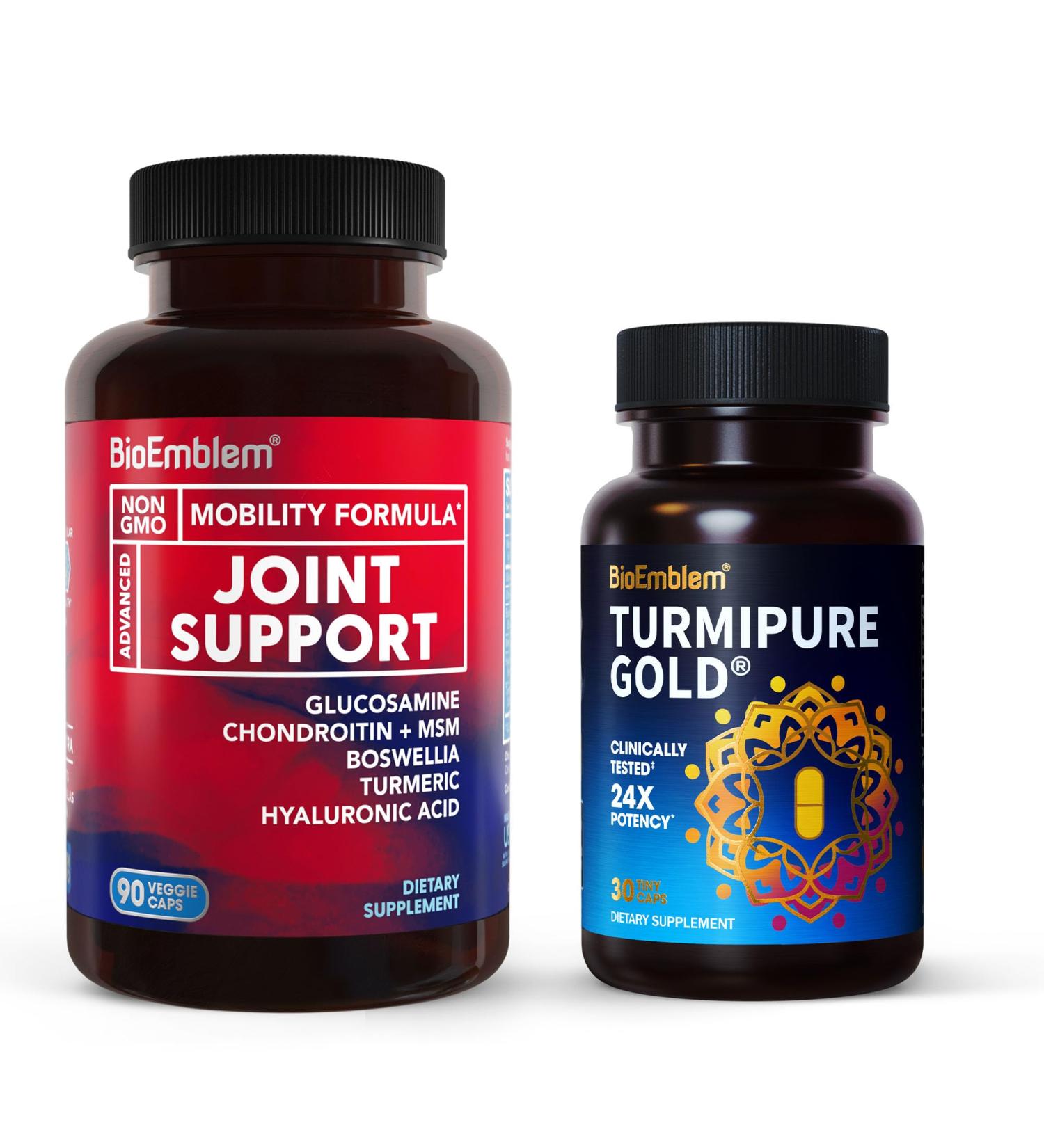 BioEmblem Turmeric Curcumin with Clinically Studied TurmiPure and Joint Support - Buy Online on GoSupps.com