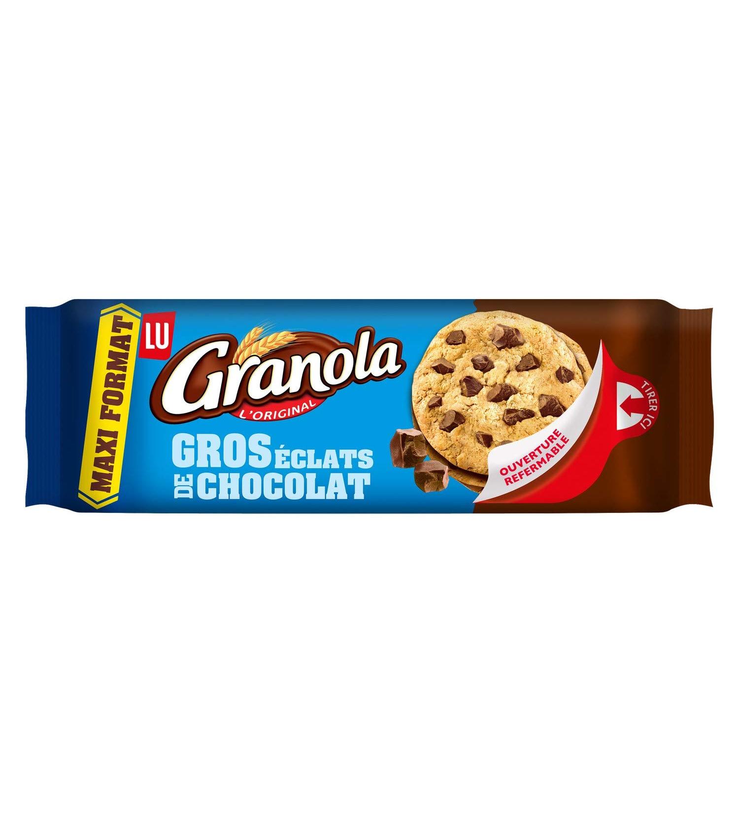 Lu Granola Cookies, Large Chocolate Chips, 276g