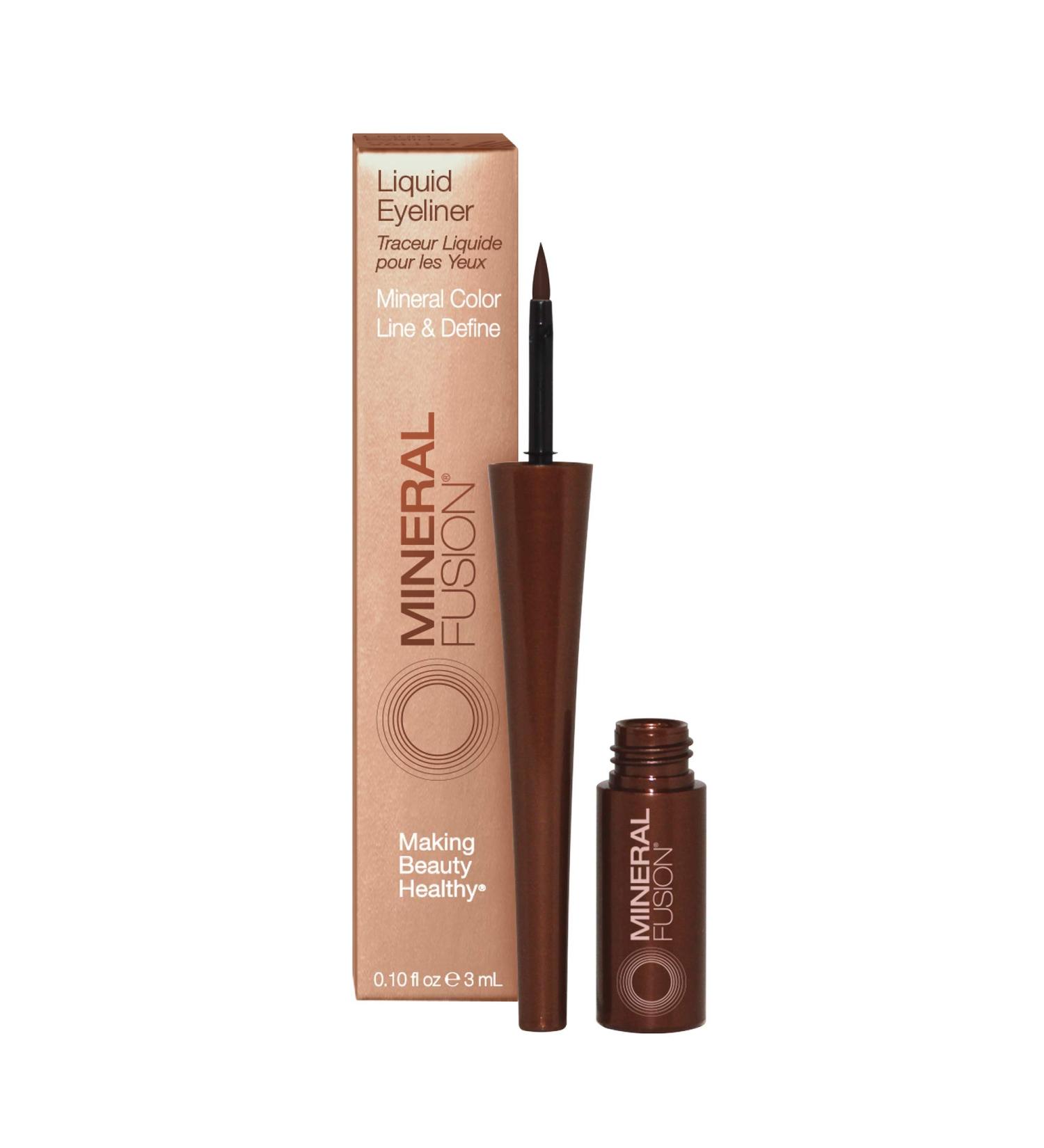 Mineral Fusion Liquid Eyeliner - Valley, 0.1 oz | Vegan & Cruelty-Free - Buy Online on GoSupps.com