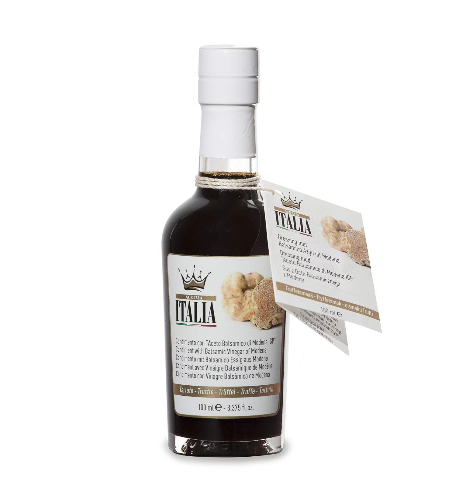 Acetaia Italia Truffle Balsamic Vinegar Condiment 100ml - Authentic Modena Blend - Buy Online on GoSupps.com