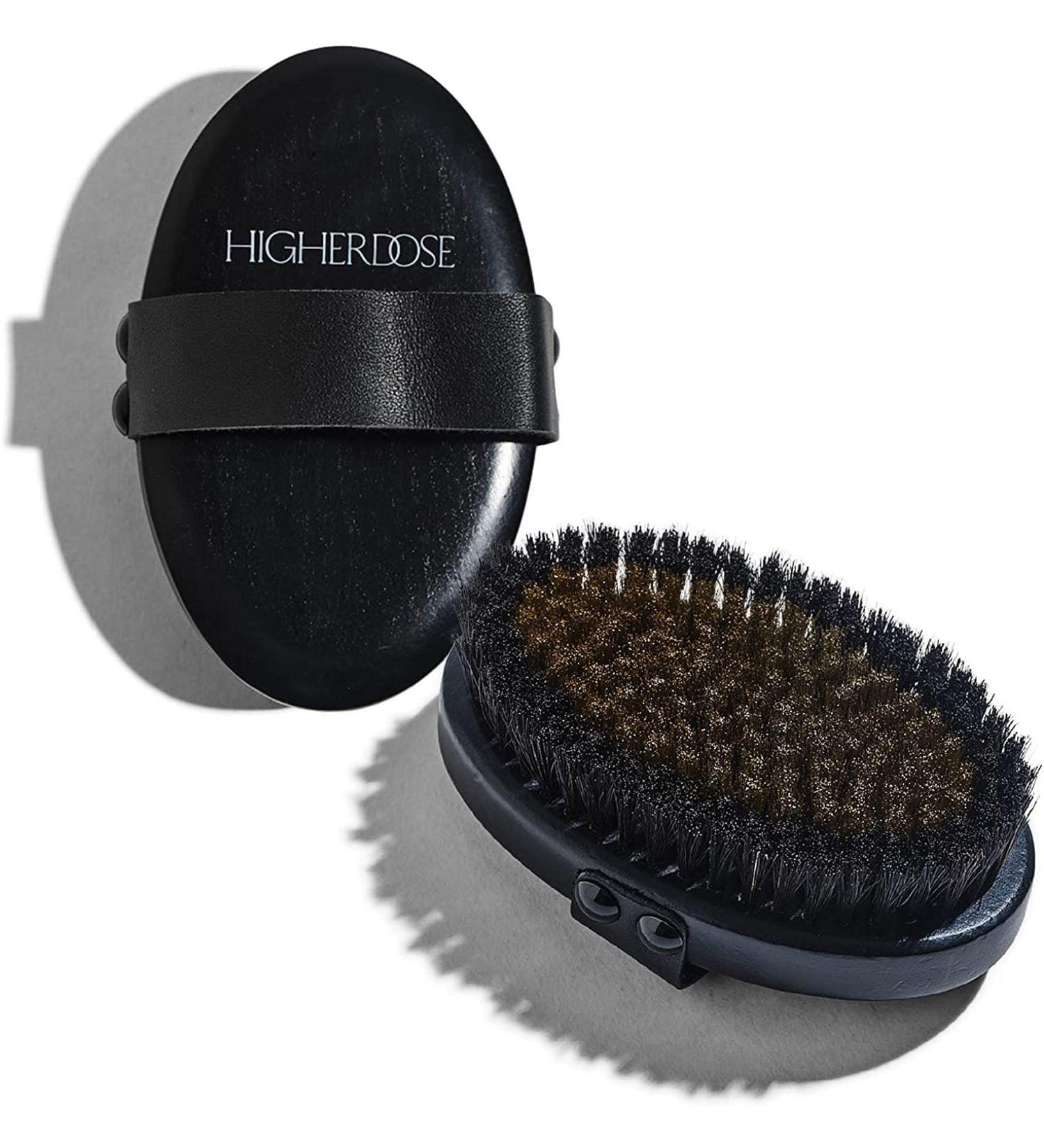 HigherDOSE Copper Body Brush - Ion-Charged Dry Brush for Exfoliation, Stress Reduction, and Energy Boost - Buy Online on GoSupps.com