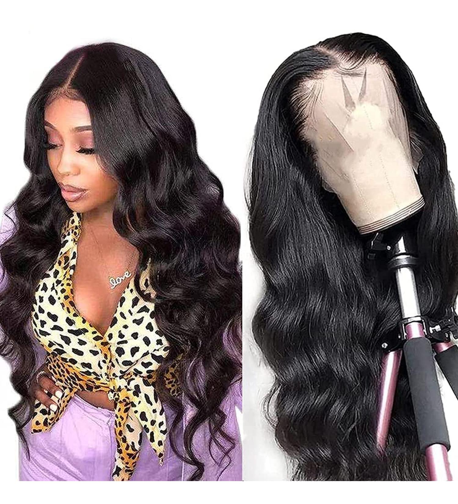 HAIREASON 18 Body Wave Lace Front Human Hair Wig for Black Women - Pre Plucked with Baby Hair | 150% Density Virgin Brazilian Hair | Natural Hairline - Buy Online on GoSupps.com