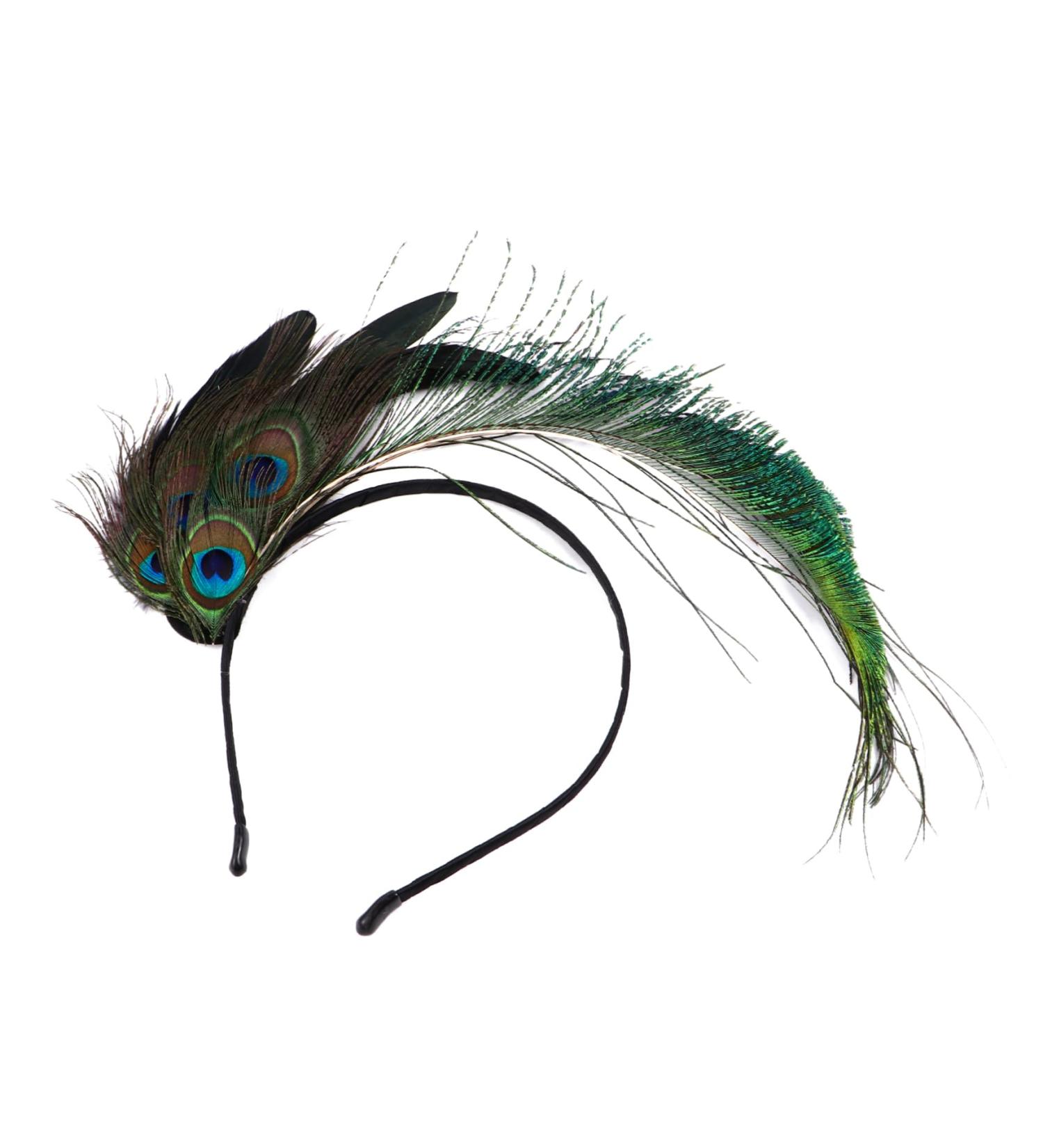 MERRYHAPY Peacock Feather Headband Headdress Cosplay Headdress Feather Headdress Headwear Party Headdress Headband Party Headwear Stage Hair Band Feather Hair Band - Buy Online on GoSupps.com
