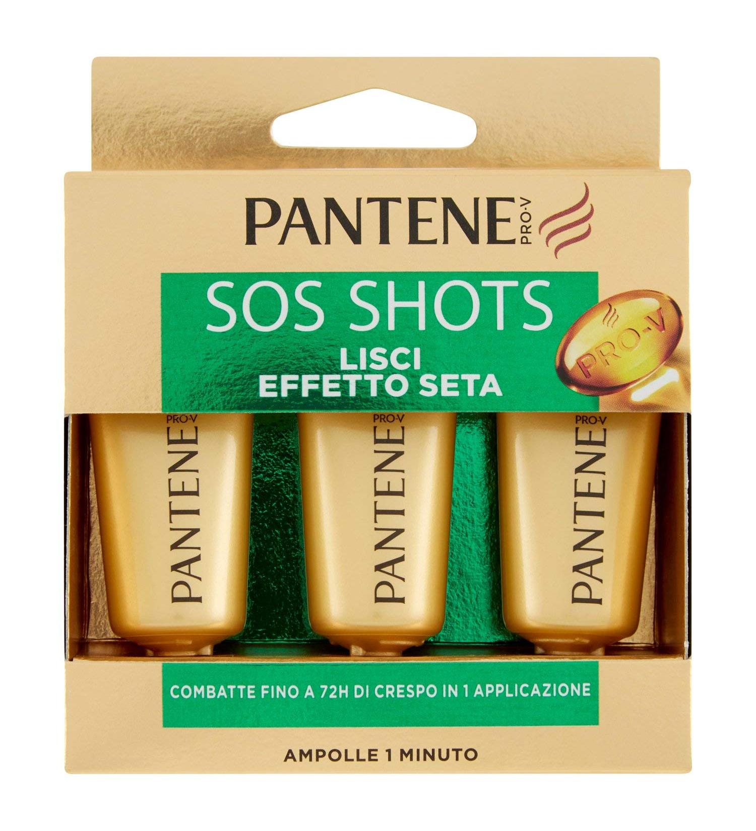 Pantene Pantene Pro-V Sos Shots Smooth Silk Effect Intensive treatment for damaged hair Concentrated and effective formula 3 x 15 ml - Buy Online on GoSupps.com