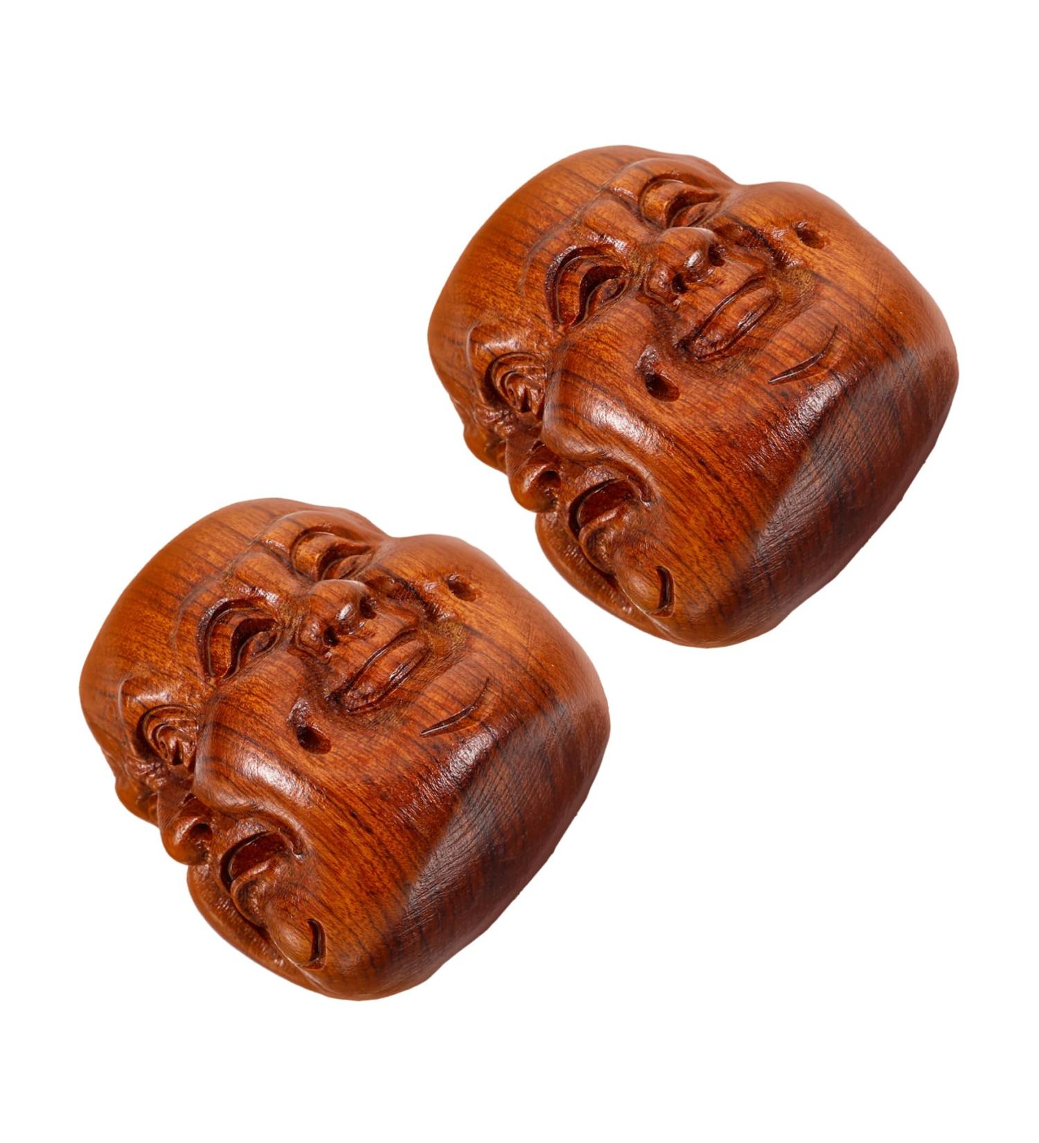 Collbath 2-Piece Solid Wood Handball Set - Tension Relief Massage Balls for Hand Exercise & Palm Therapy - Buy Online on GoSupps.com