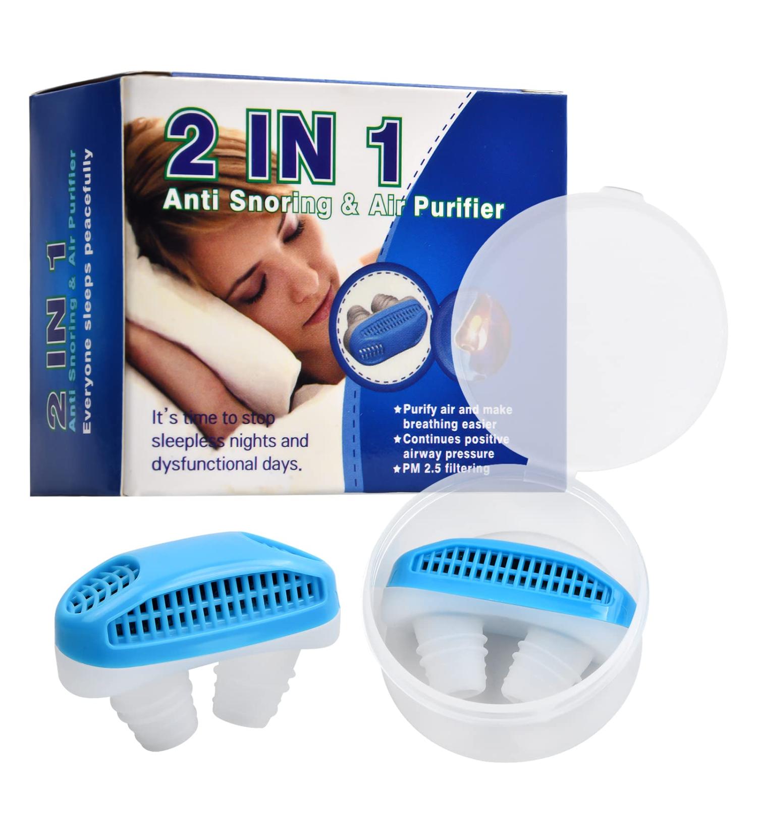 2 in 1 Anti Snoring Solution for Men and Women - Snore Stopper Aid for Natural Snore Reduction and Better Sleep - Buy Online on GoSupps.com