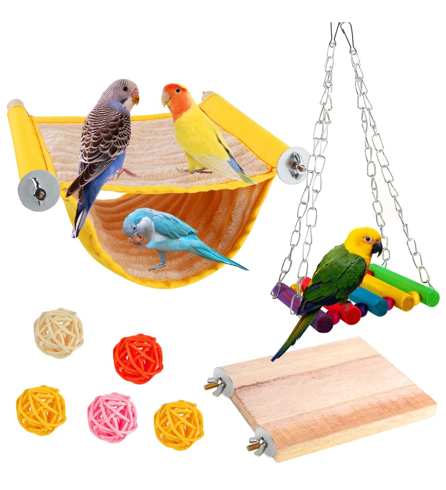 Shop Premium Vegena Bird Toys & Accessories - Budgie Hammocks Rattan Balls & Bird Swings for Canaries & More - Buy Online on GoSupps.com