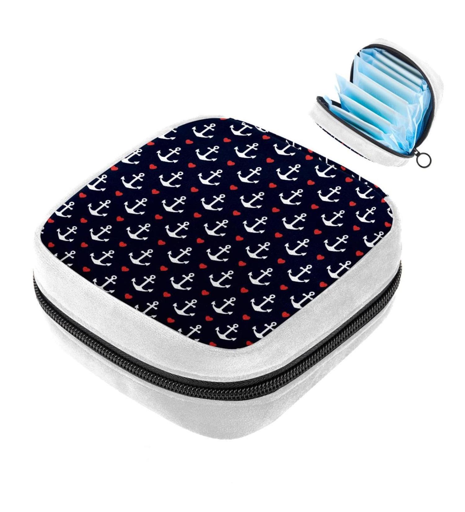 GIAPB Seamless Anchor Pattern Sanitary Napkin Storage Bag - Color5462 - Buy Online on GoSupps.com