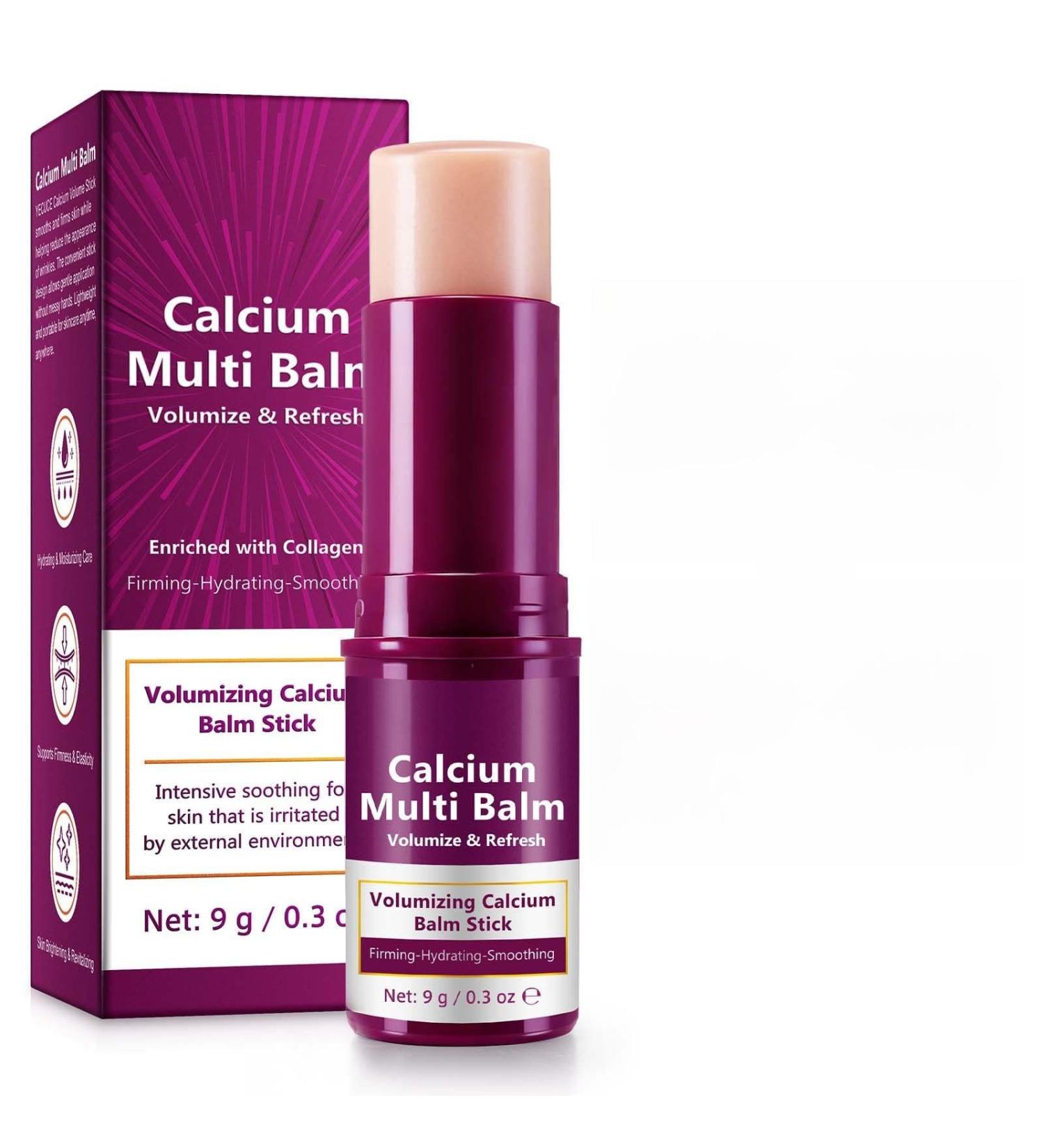 Calcium Multi Balm Stick for Anti-Wrinkles/Aging/Sagging Hydating & Lifting Korean-SkinCare Multi Balm Enriched with Calcium & Collagen for Lip Eyes Neck Face | 9g Floral 0.32 Ounce (Pack of 1) - Buy Online on GoSupps.com