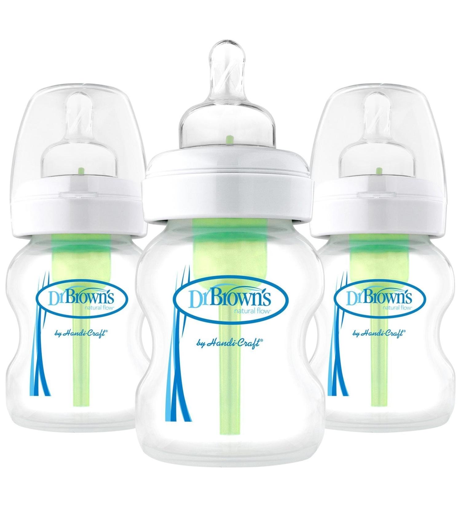 Dr. Brown's Options Wide Neck Bottle 3 Pack Clear 5 oz