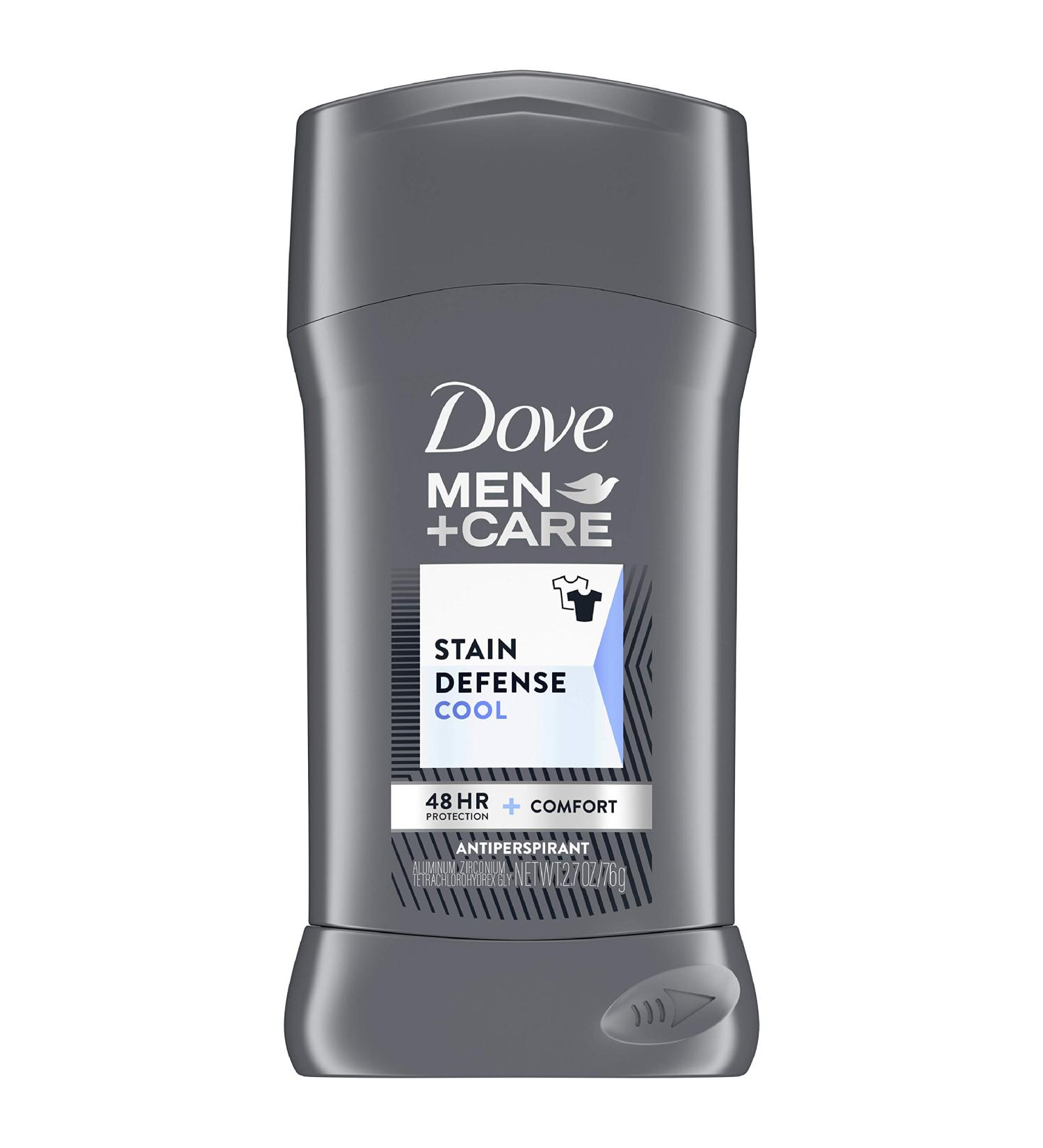 Dove Men+Care Stain Defense Antiperspirant Deodorant | Cool Antiperspirant with 48-Hour Protection | 2.7 oz - Buy Online on GoSupps.com