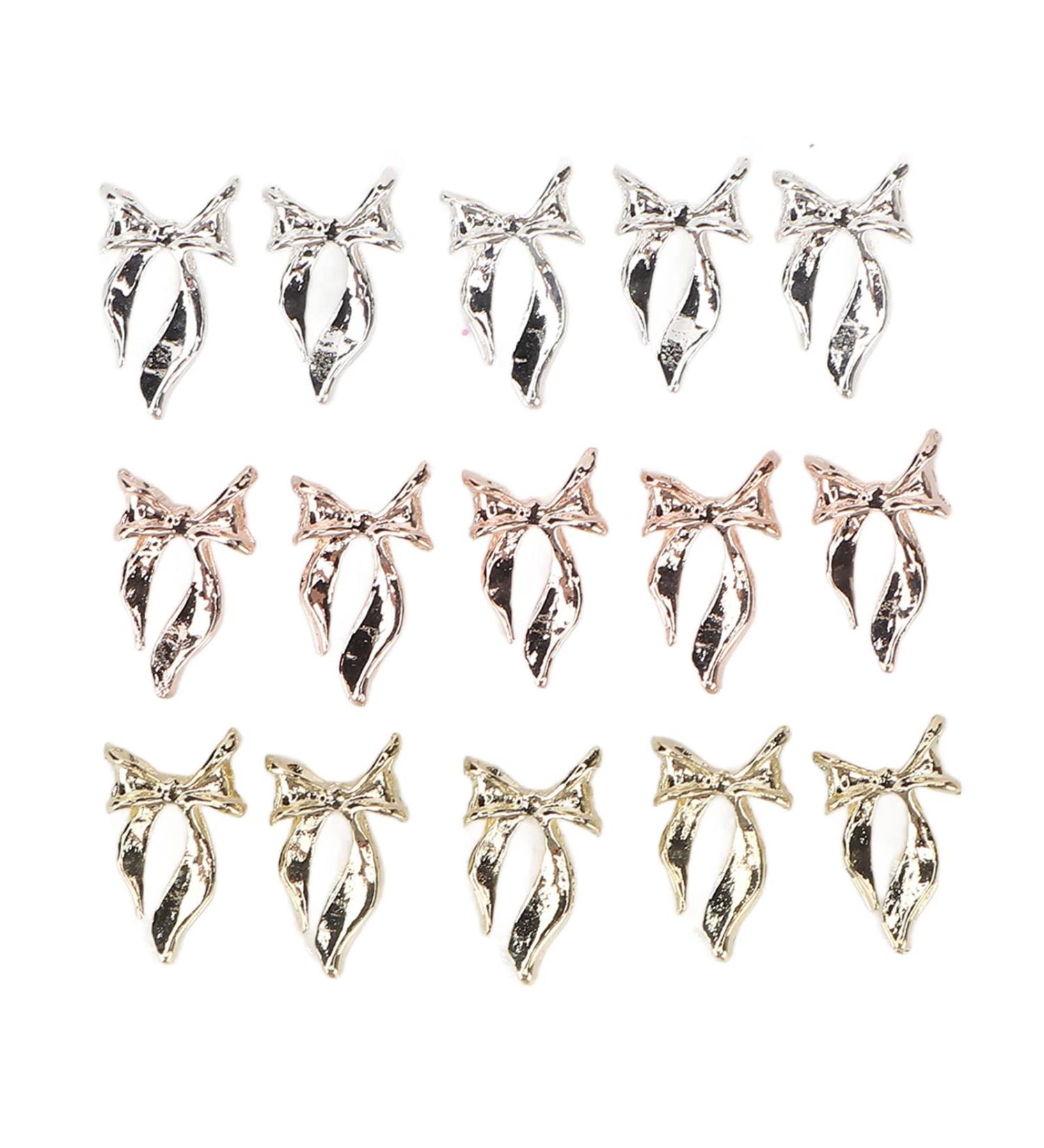 3D Glitter Bow Nail Charms Nail Glitter Charm Rhinestones Ornaments Nail Art Decorations Glitter Accessories for DIY Craft Nail Art Design Manicure Decor - Buy Online on GoSupps.com