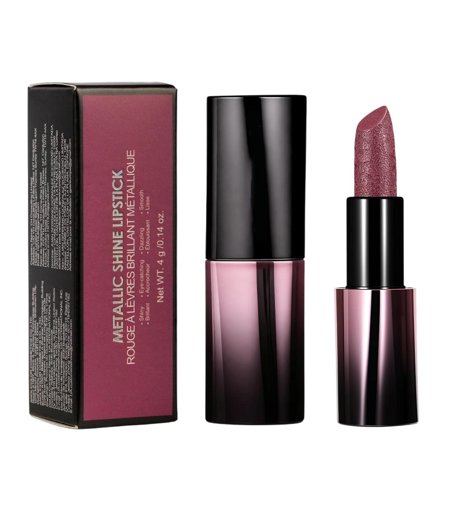 Glitter Lipstick - Cosmetic - 4g - High Impact Resistance - Moisturizing - Water Resistant - For Women - Highly Pigmented Lip Gloss - For Daily Use - Buy Online on GoSupps.com