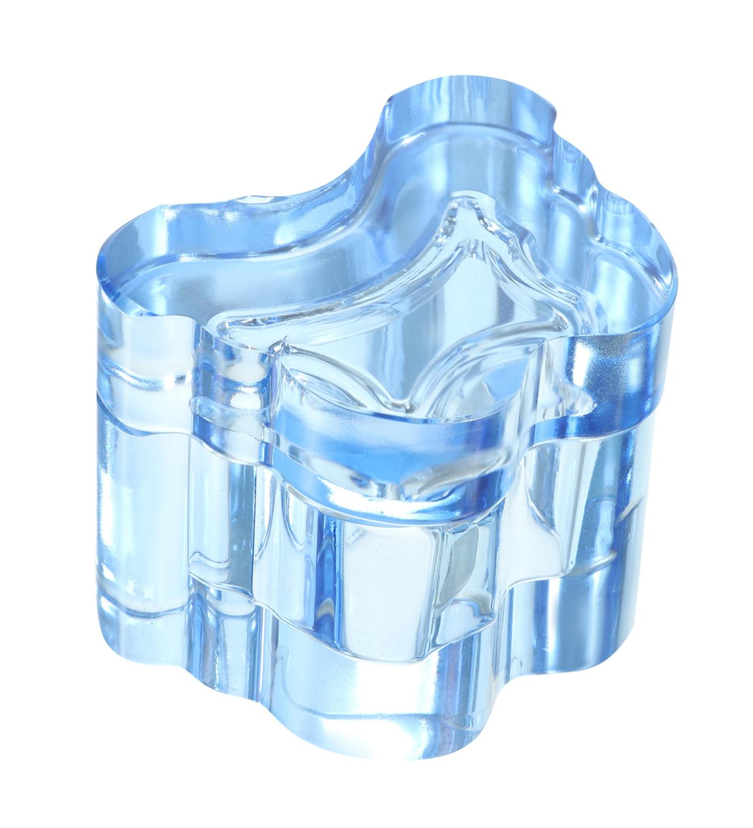 POPETPOP Manicure Thickened Butterfly Crystal Cup with Lid and Pen Wash Cup (transparent Pink) Manicure Tools Professional Mixing Cup Glass Nail Dish Manicure Nail Dish With Cover 7x5.6cm Blue - Buy Online on GoSupps.com