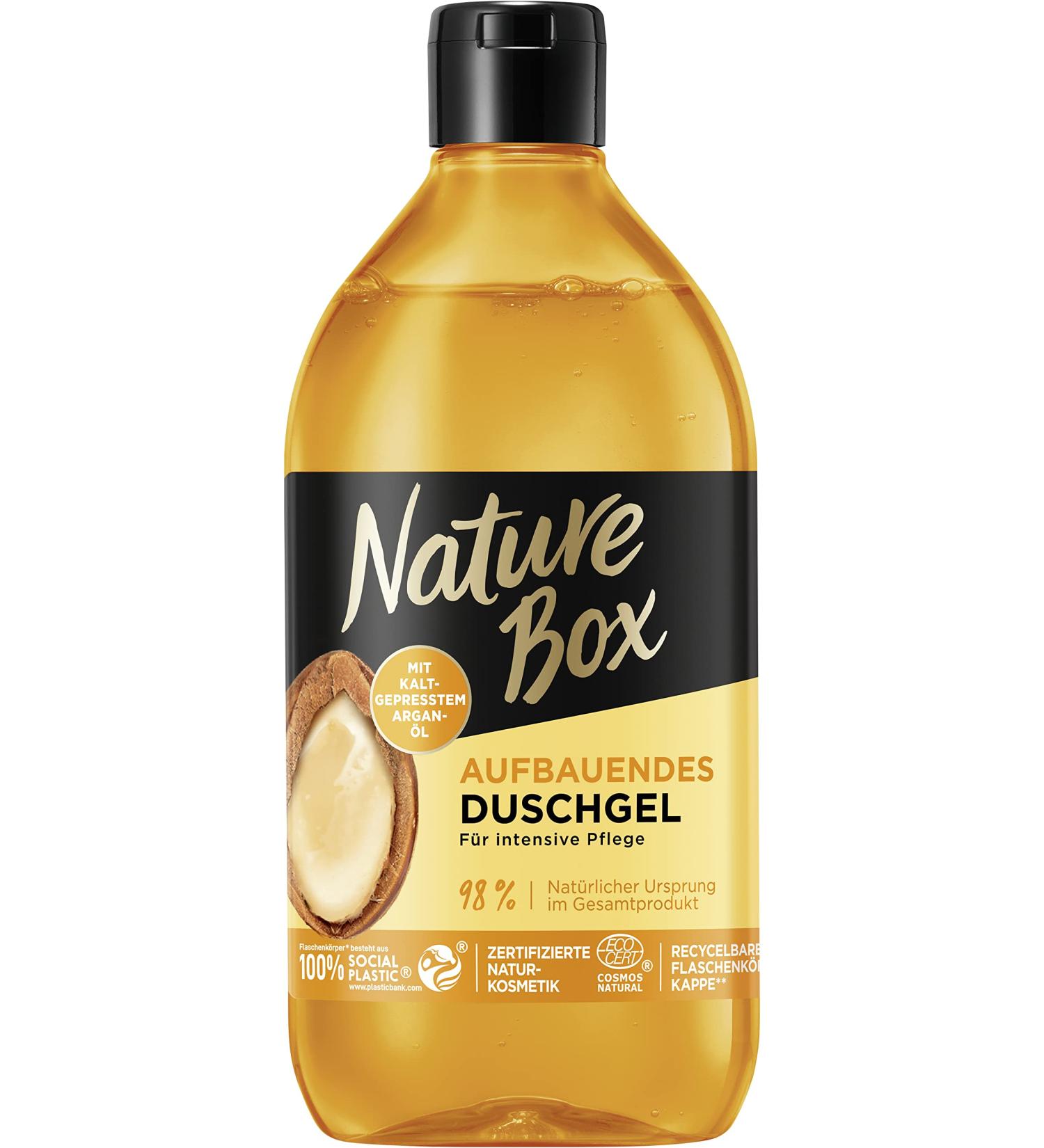 Henkel Beauty Care Nature Box Shower gel 385 ml building with argan scent vegan and pH skinneutral formula with coldpressed argan oil natural cosmetics certified