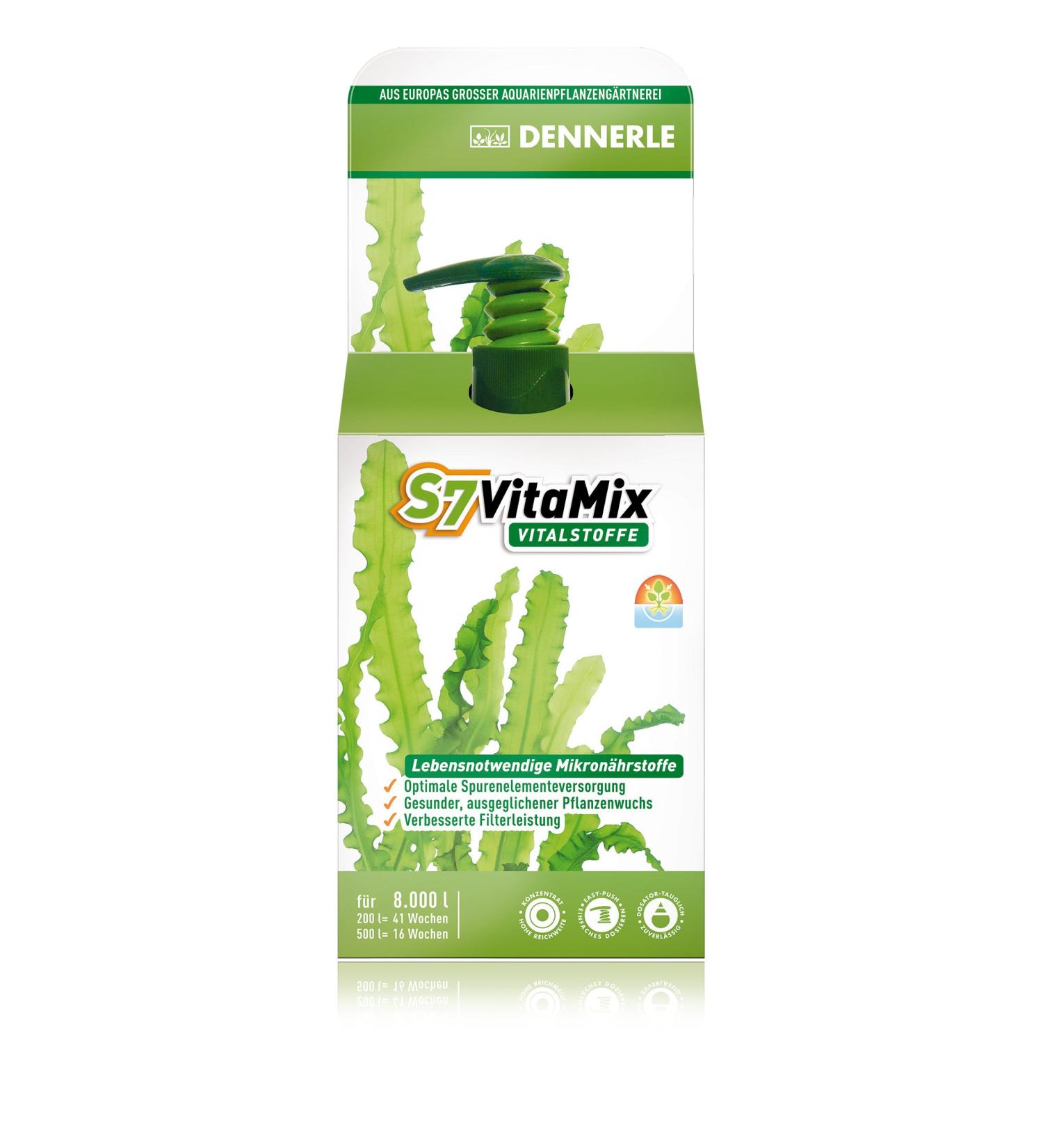 Dennerle 4465 S7 Vita Mix for Aquarium Plants - 250 ml | Vital Substances for Thriving Aquatic Vegetation - International Shipping Available - Buy Online on GoSupps.com