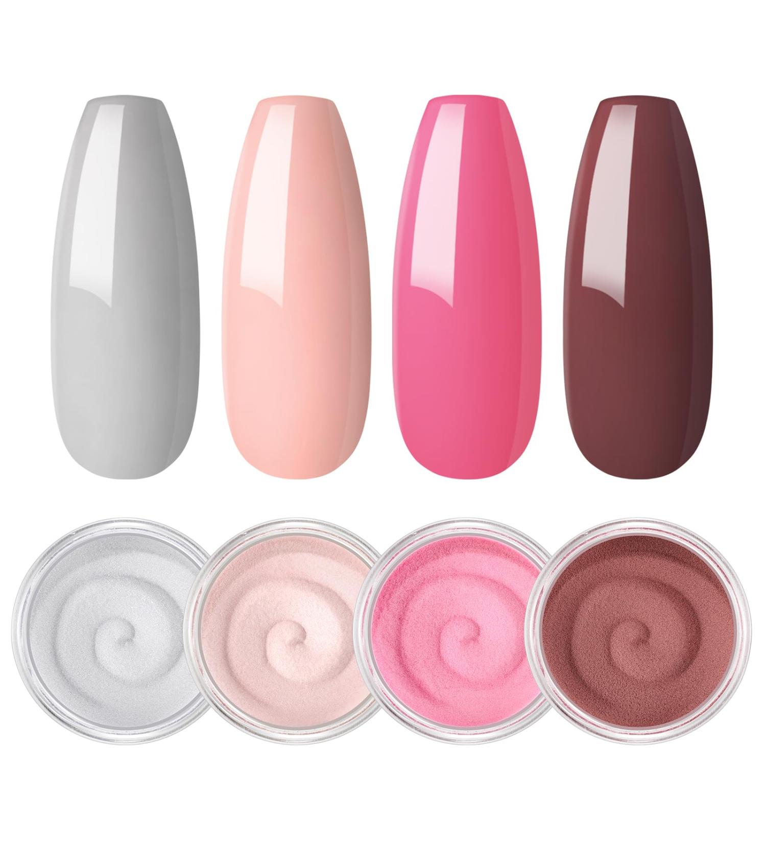 2G Dipping Powder Kit Nail Starter Nail 4PCS Dipping Powder System French Powder No Needed Nail Lamp Fast Dry Nail Art Manicure DIY Salon Gift Set for Women Girls DIY Nail Beginner Home Salon Gift color11 - Buy Online on GoSupps.com