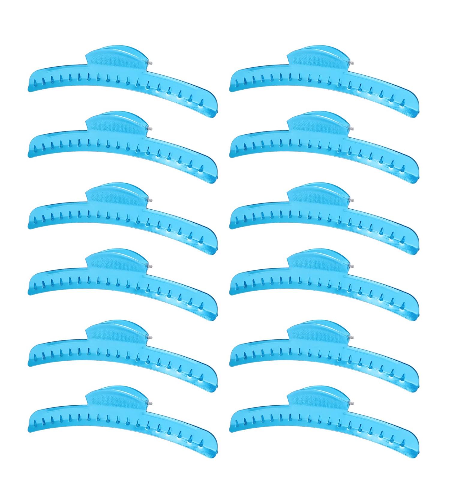 Vintage Metal Finger Wave Hair Clips - 12PCS Butterfly Blue | Classic Woman Hairstyle Inspo - Buy Online on GoSupps.com