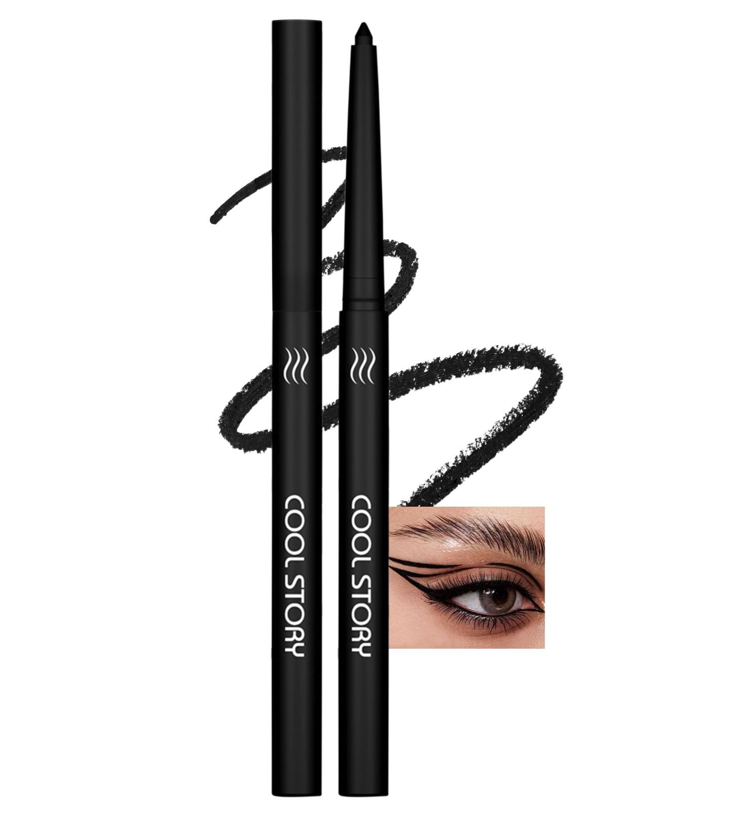  Jutqut Matte Gel Eyeliner Waterproof and Stain Resistant Vegan Long Lasting Eyeshadow Pencil for Quick Dry High Color Rendering White Eyeliner Pencil #01 - Buy Online on GoSupps.com