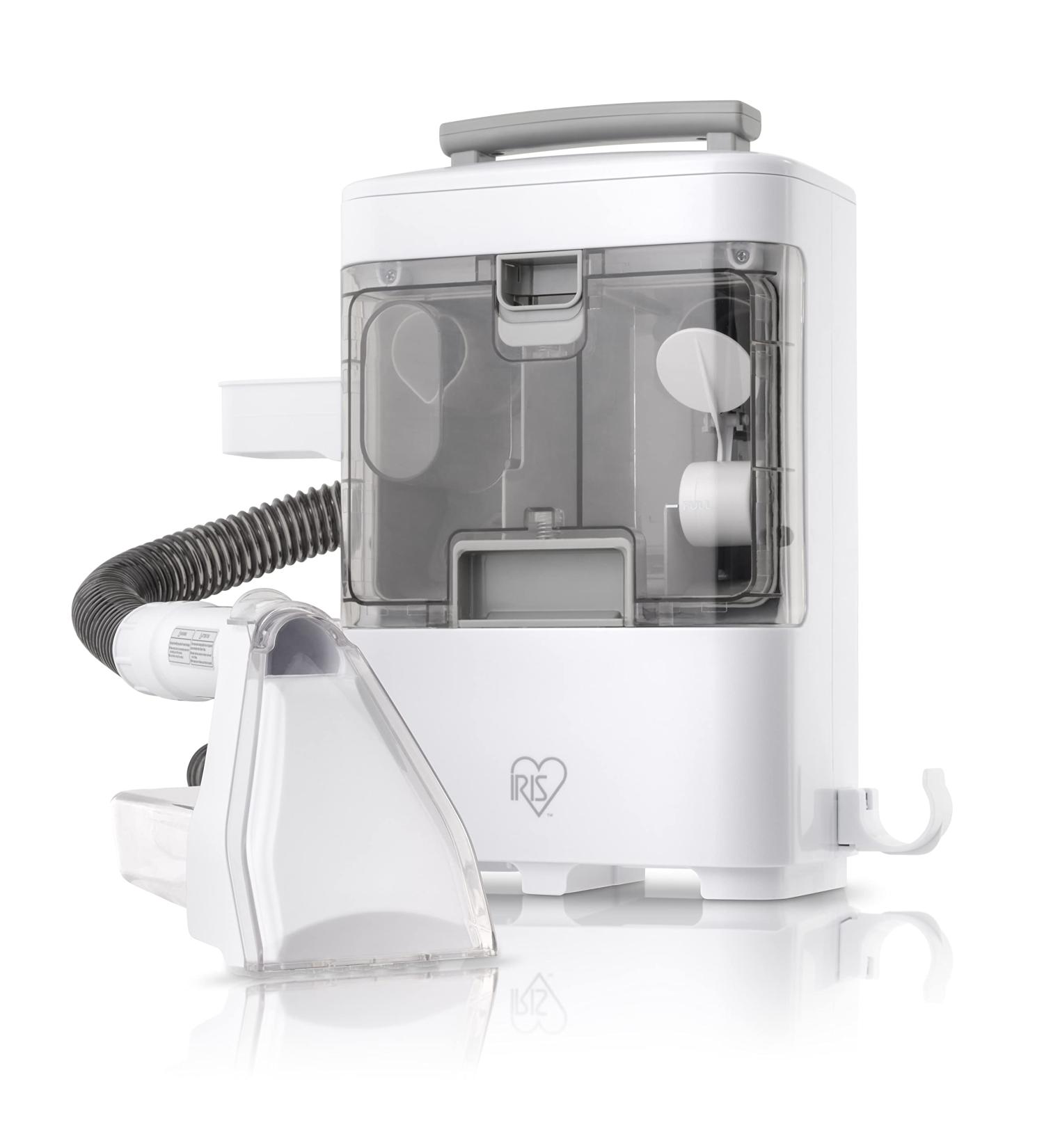 Iris USA Spot Cleaner - Small Carpet Cleaner Machine for Daily Use - Lightweight and Portable Upholstery Cleaner - Non-Chemical Stain Remover for Pets - Ideal for Stairs, Carpet, and Couch - White (596751) - Buy Online on GoSupps.com