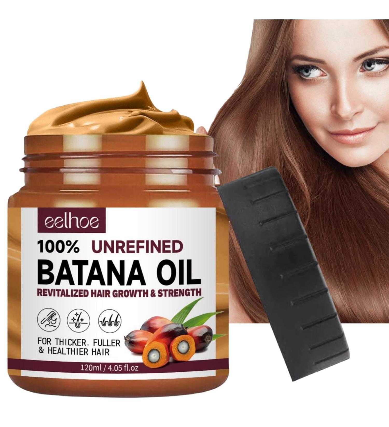 Hair Butter with Raw Batana Oil Batana Oil for Hair Growth Natural Batana Oil for Healthy Hair Batana Oil Hair Treatment Nourishes Thin Hair Scalp Skin and Loss Hair Growth Repair Damaged Hair - Buy Online on GoSupps.com