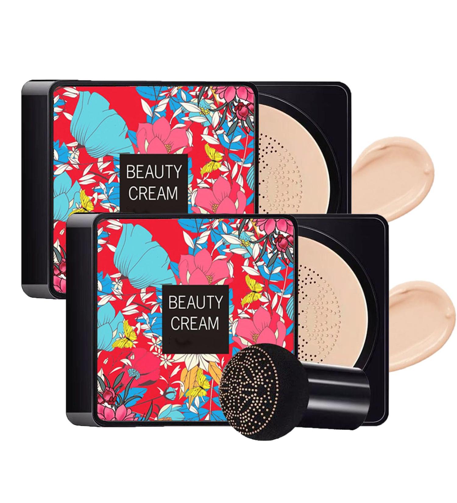 Consecutive Beauty Cream 2024 New Air Cushion CC Cream Foundation BB Cream Face Make Up Long-Lasting Matte Waterproof Moisturizing Concealer Beauty (Ivory White+Ivory White) - Buy Online on GoSupps.com