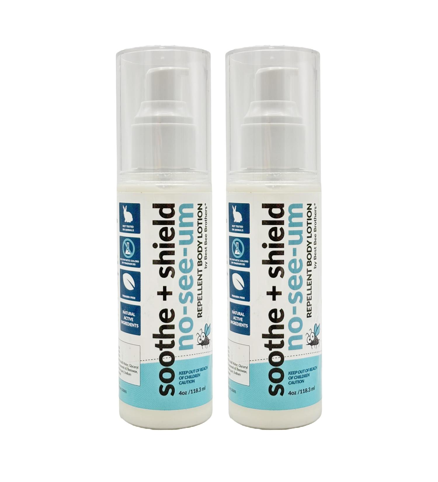 Best Bee Brothers Soothe + Shield No-See-Um Repellent - Body Lotion 4oz 2-Pack - Buy Online on GoSupps.com