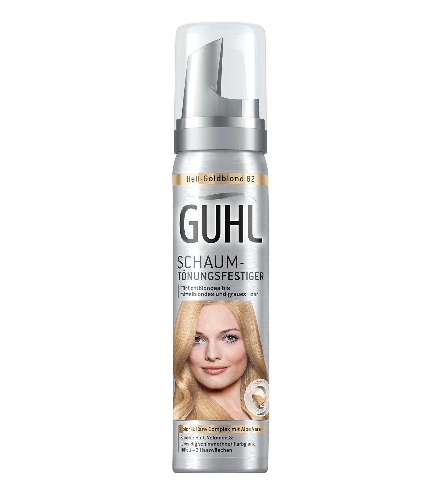 Guhl Foam Tinting 82 Hell - Goldblond with Aloe Vera | Light to Medium Blonde & Gray Hair - 75ml (1 Pack) - Buy Online on GoSupps.com