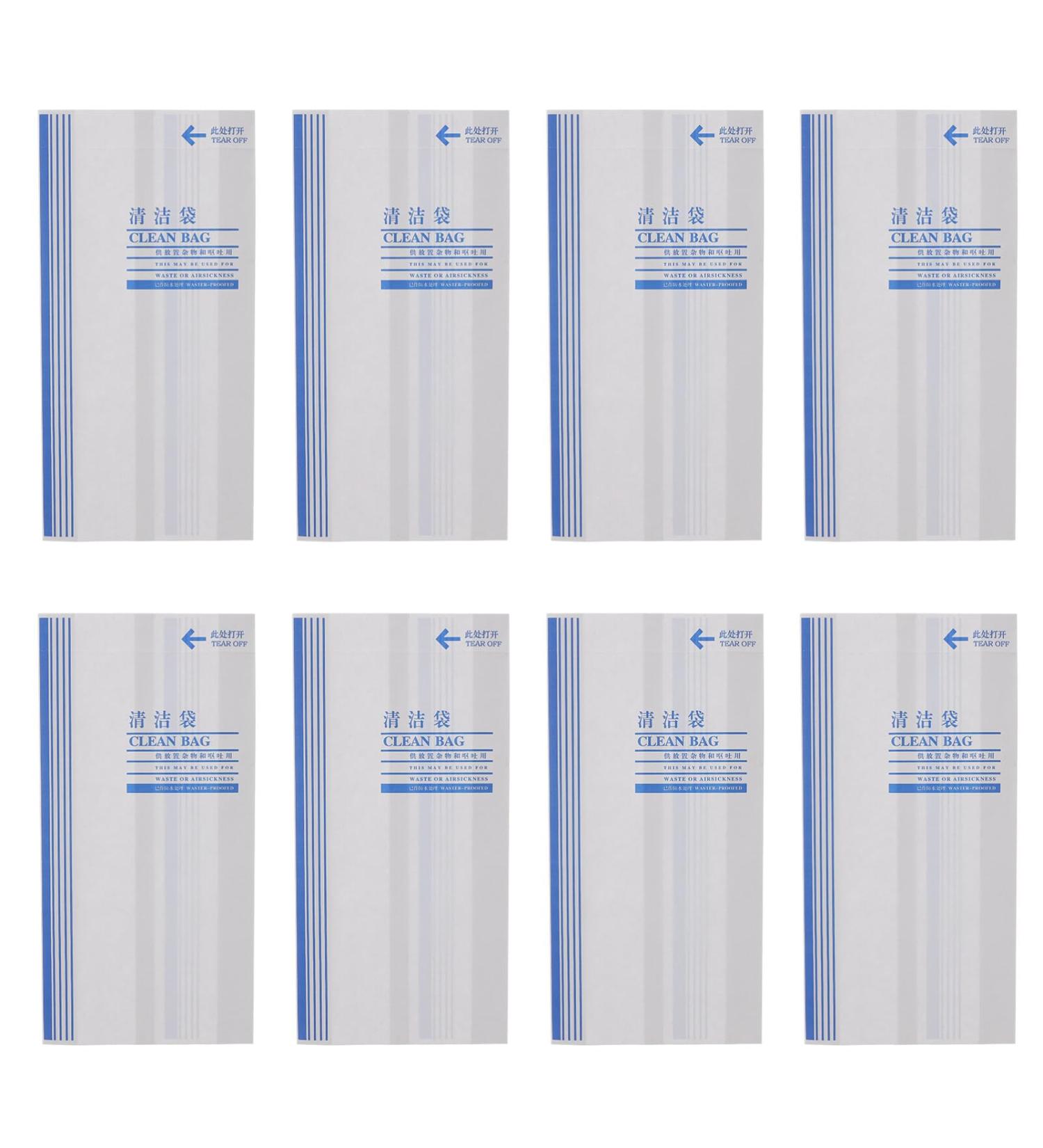 Healvian 100pcs Trash Bag Emesis Bags Disposable Trash Bag for Car Waste Disposal Bag Car Vomit Bags Morning Sickness Bag Paper White Disposable Emesis Bag Disposable Vomit Bag Emu