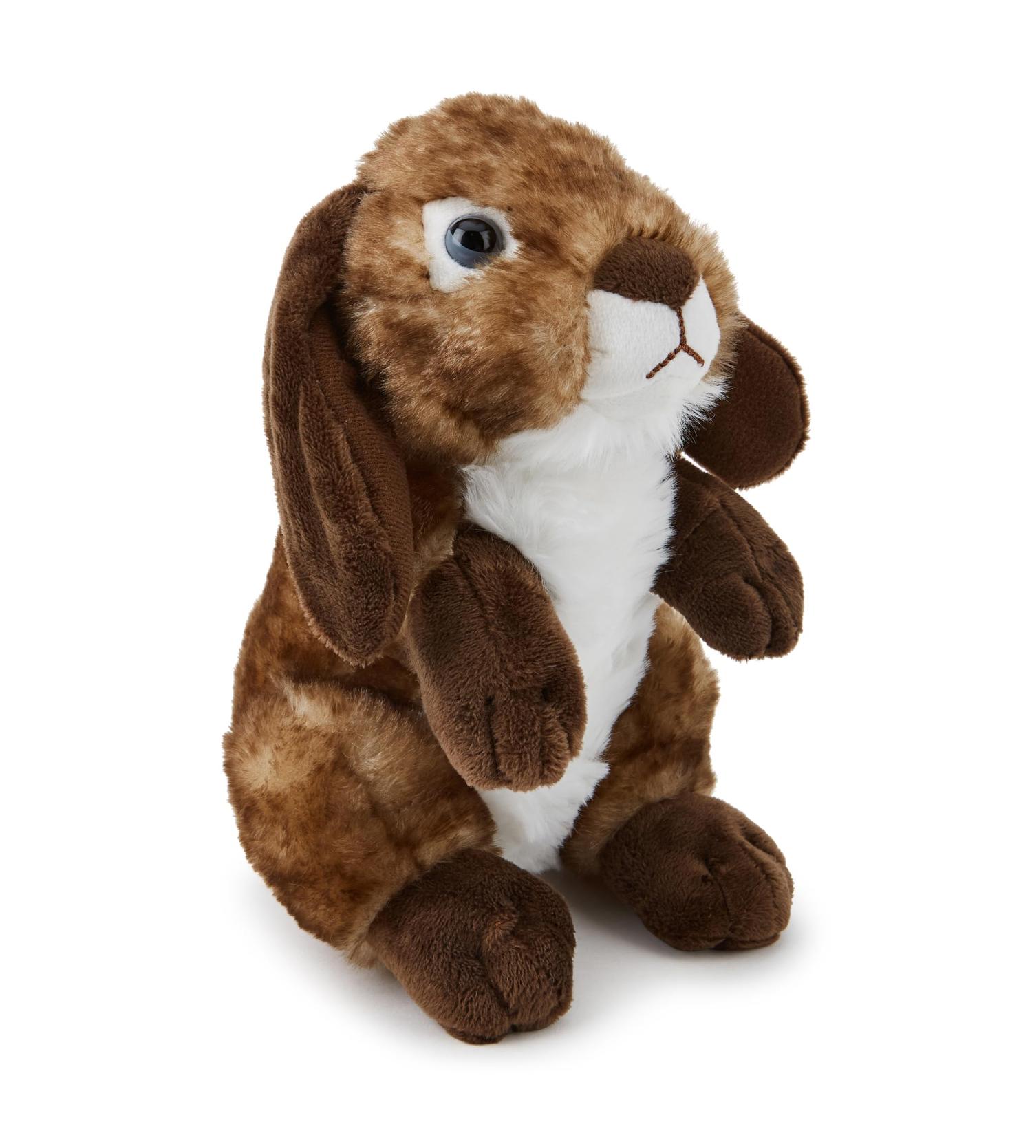 Zappi Co Brown Bunny Rabbit Plush Toy (20cm) - Eco-Friendly Safari Animals Series, 100% Recycled Material - Buy Online on GoSupps.com