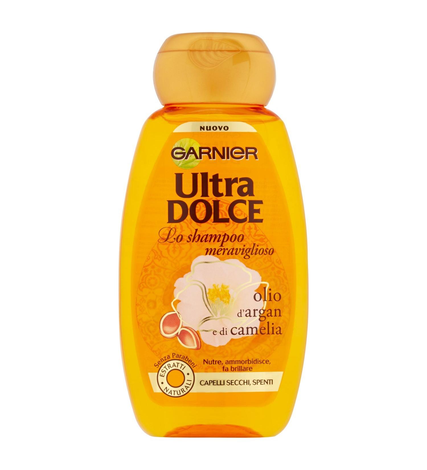  Garnier Ultra Dolce Meraviglioso hair shampoo with argan and camellia oil 250 ml - Buy Online on GoSupps.com