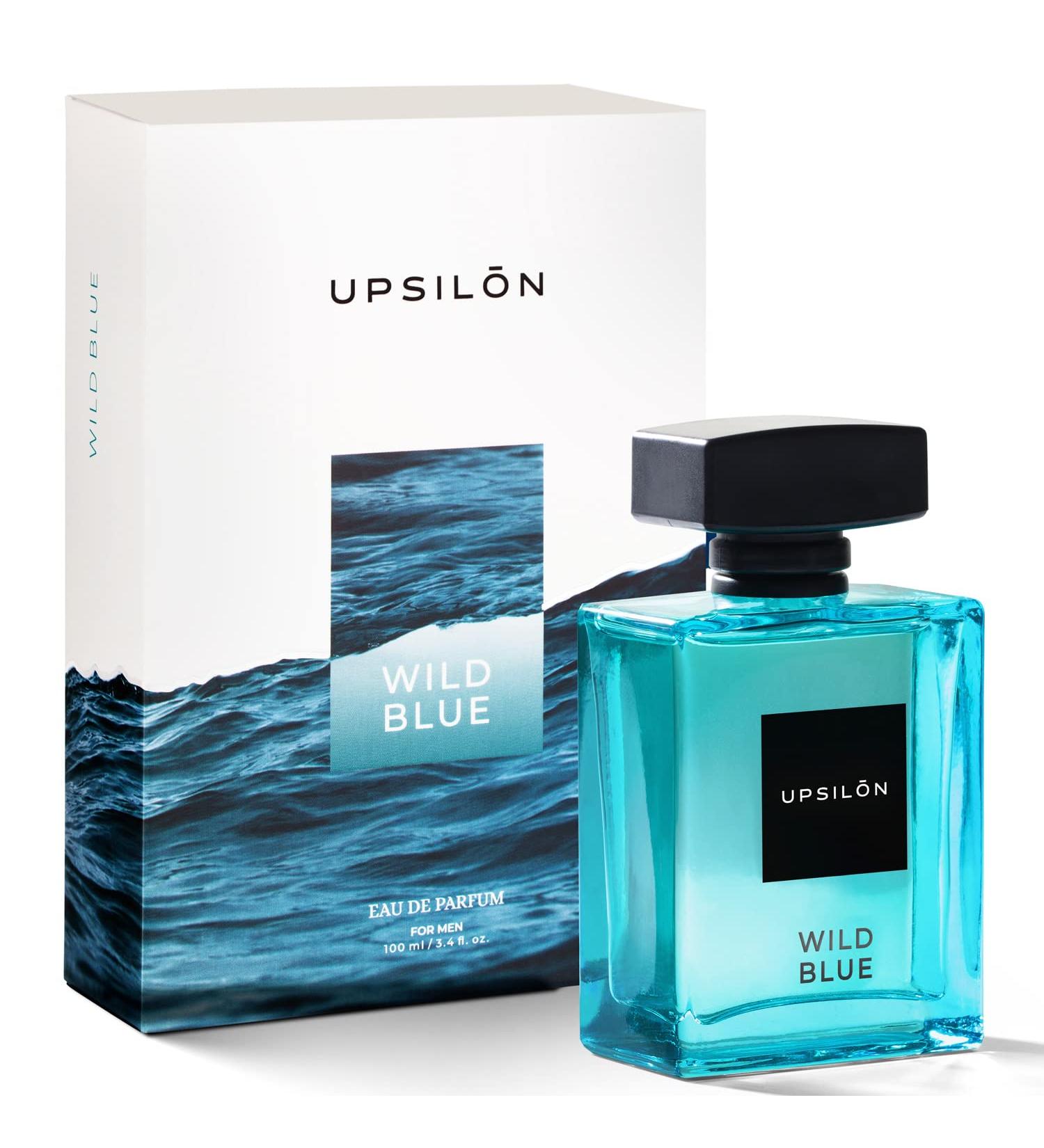 UP'SILON Wil'd Blue Aq'ua Men's Perfume | Long Lasting Eau De Perfumes for men | Luxury Premium Perfume for Men | Fresh & Powerful Fragrance | Travel Friendly EDP Perfume for Men (100 ml)