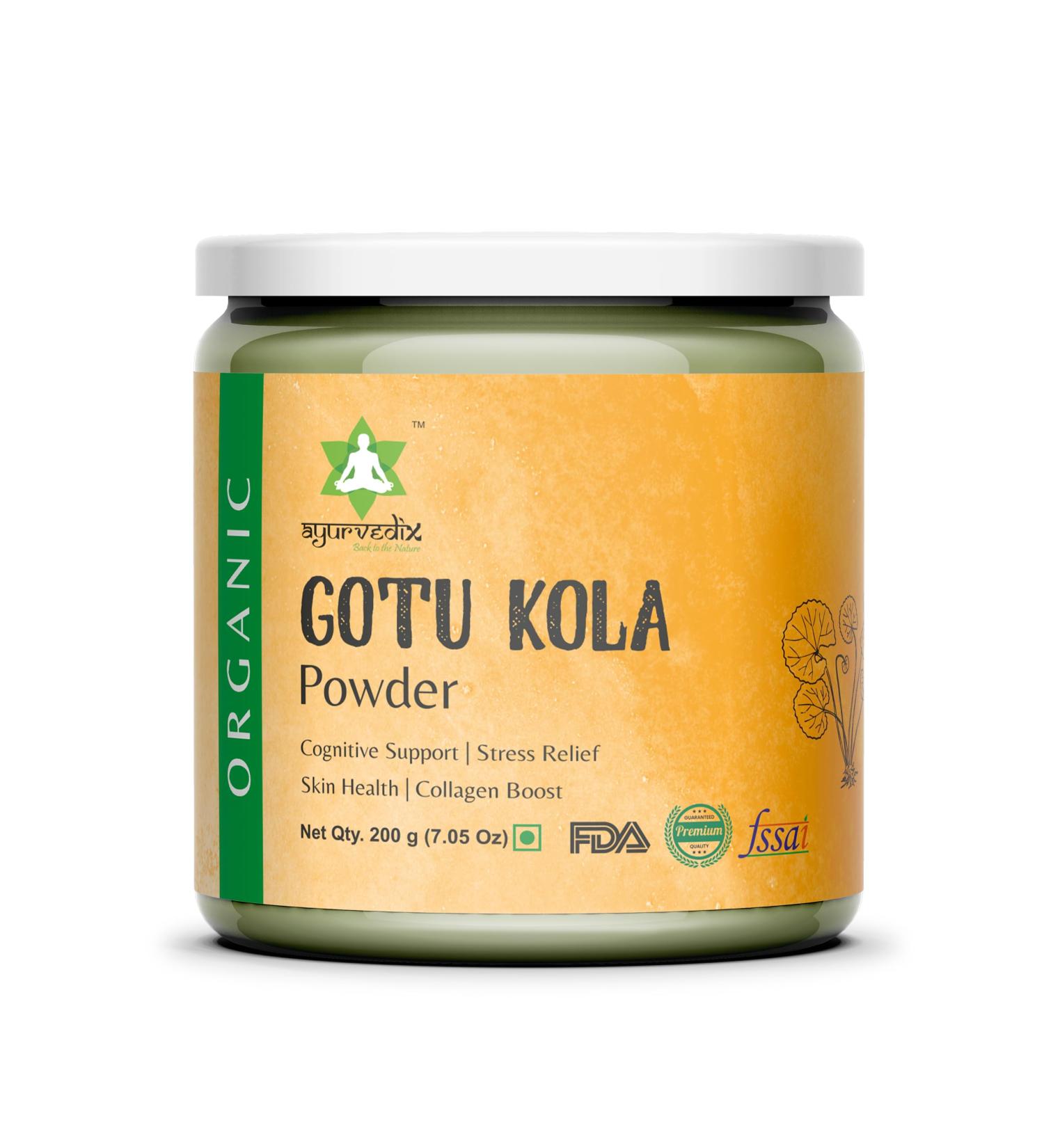 Organic Gotu Kola Powder - Herbal Supplements Boosts Immunity & Sup0ports Digestion | Non-GMO & Gluten-Free - Centella Asiatica - Mandupakarni Powder and Brahmi - 7.05 Oz / 200g 7.05 Ounce (Pack of 1) - Buy Online on GoSupps.com
