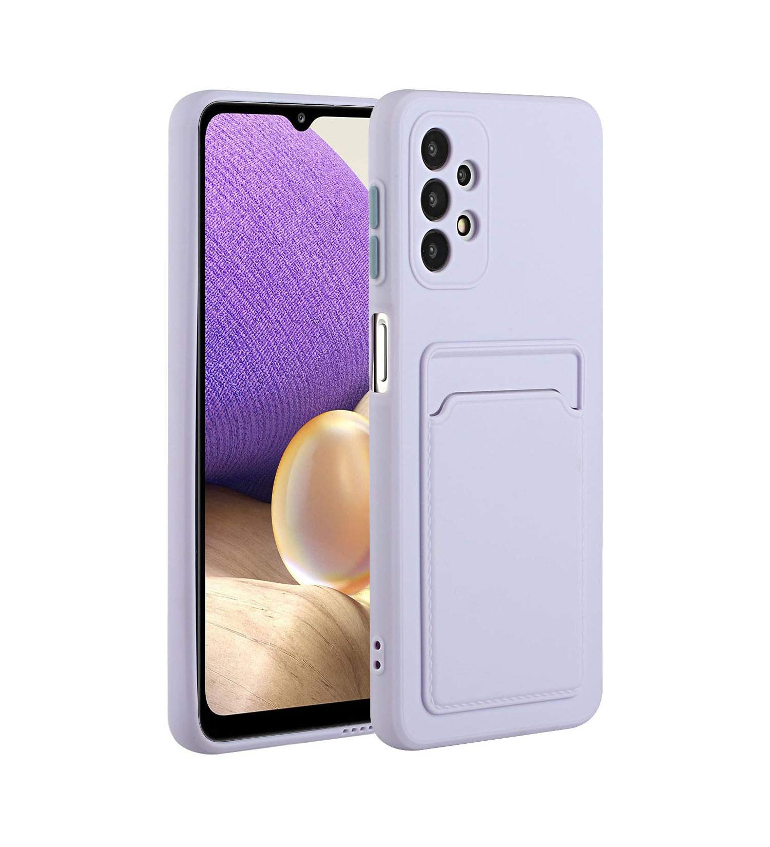 Buy Tivenfezk Nadoli Ultra Thin Silicone Case for Samsung Galaxy A33 5G - Shockproof Scratch-Resistant Wallet Cover in Purple - Buy Online on GoSupps.com