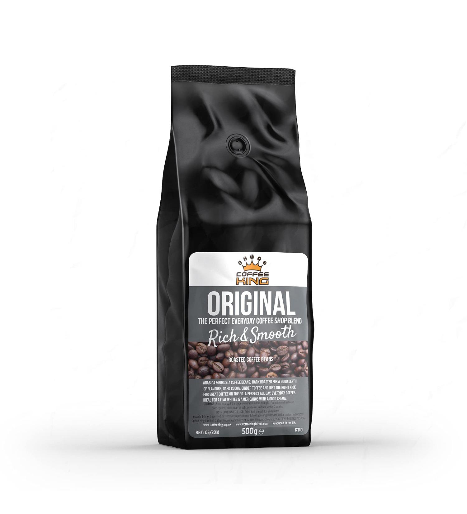 Coffee King - Original Rich & Smooth - Coffee Beans 500g - Buy Online on GoSupps.com