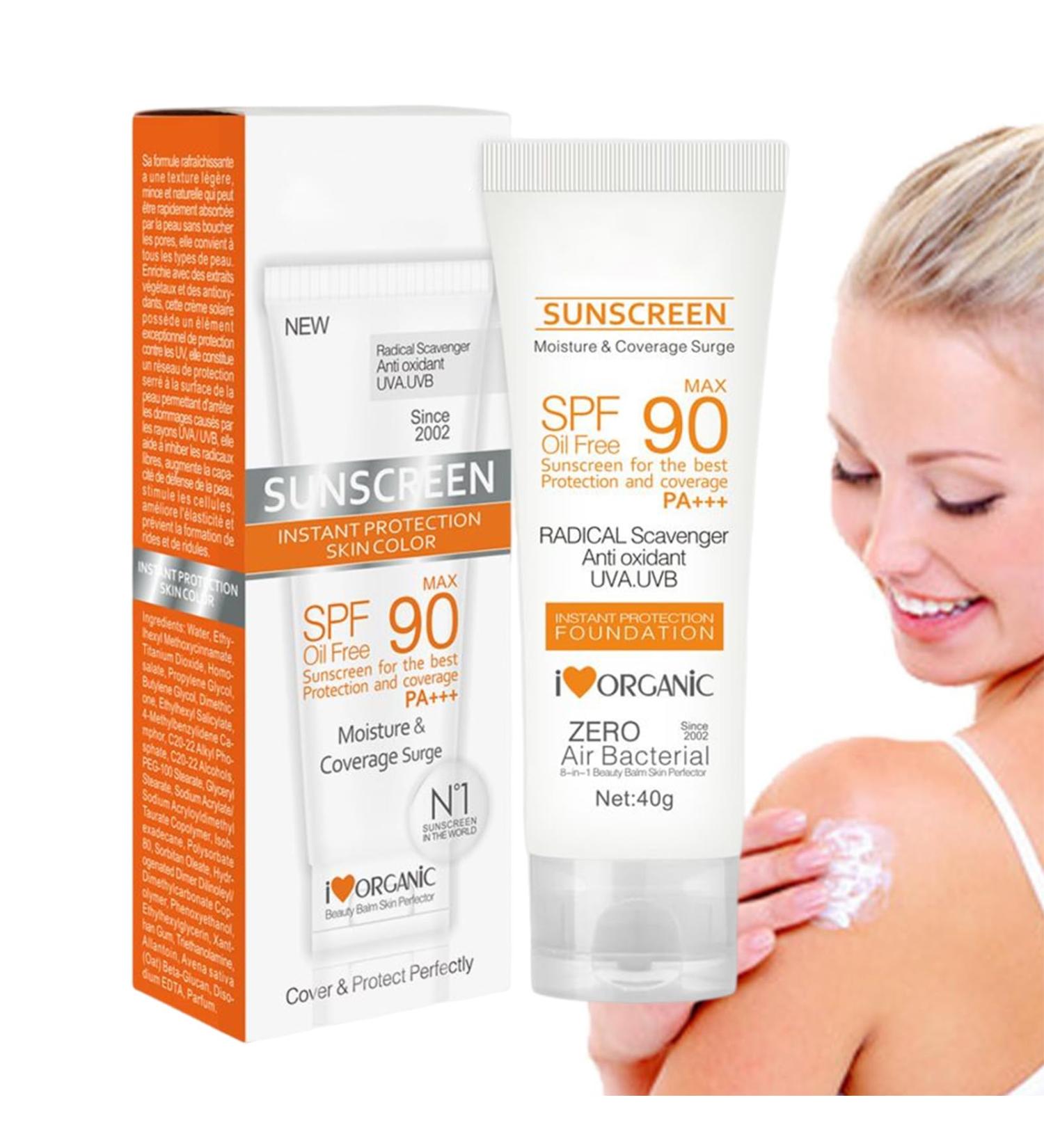 sunscreen lotion spf 90 sun block spf 90 natural face sunscreens oil free sunscreens face and body sunscreens UVA/UVB sunscreen for most types - Buy Online on GoSupps.com