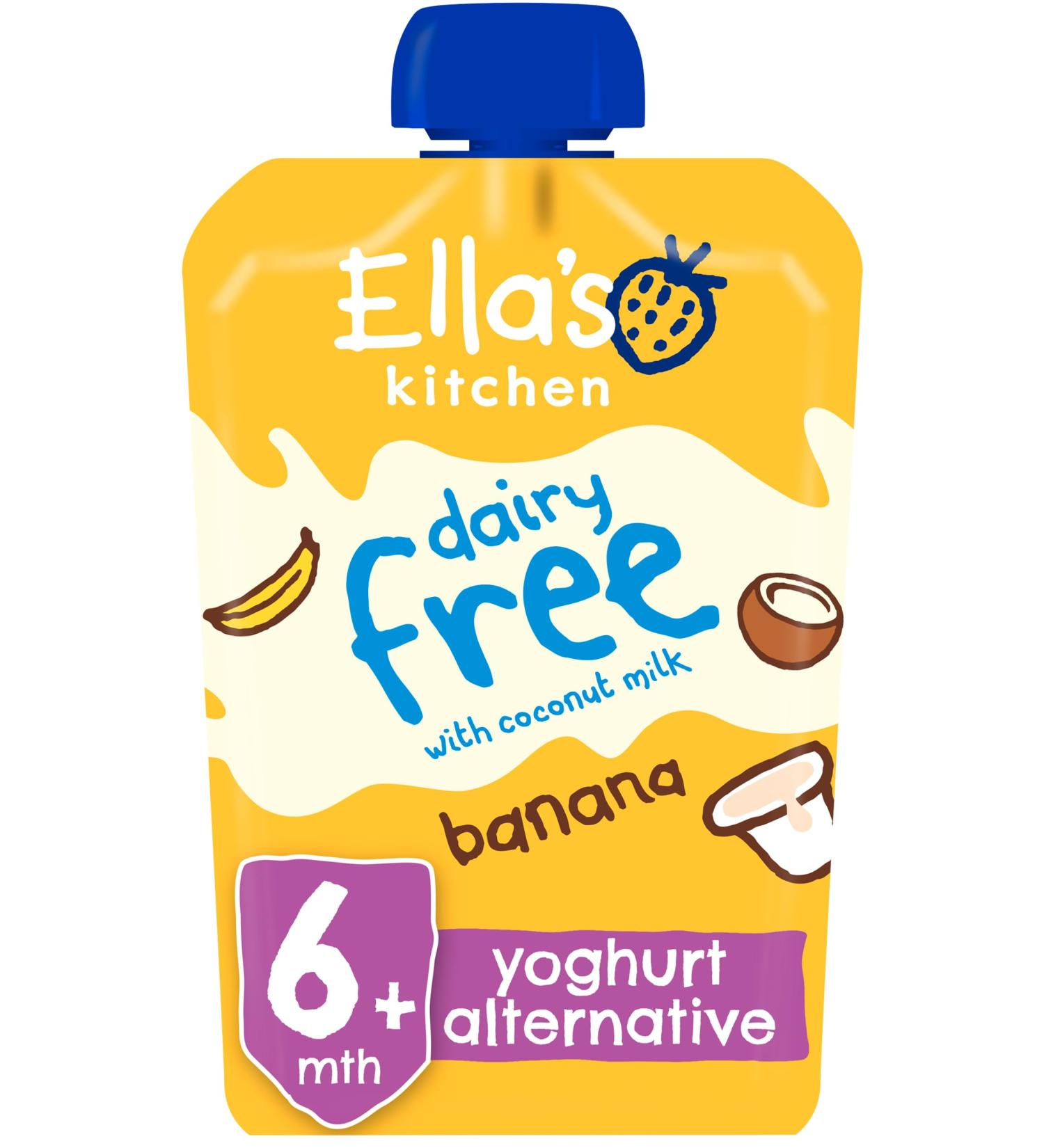 Ella's Kitchen Dairy Free Banana Yoghurt Alternative From 6 Months