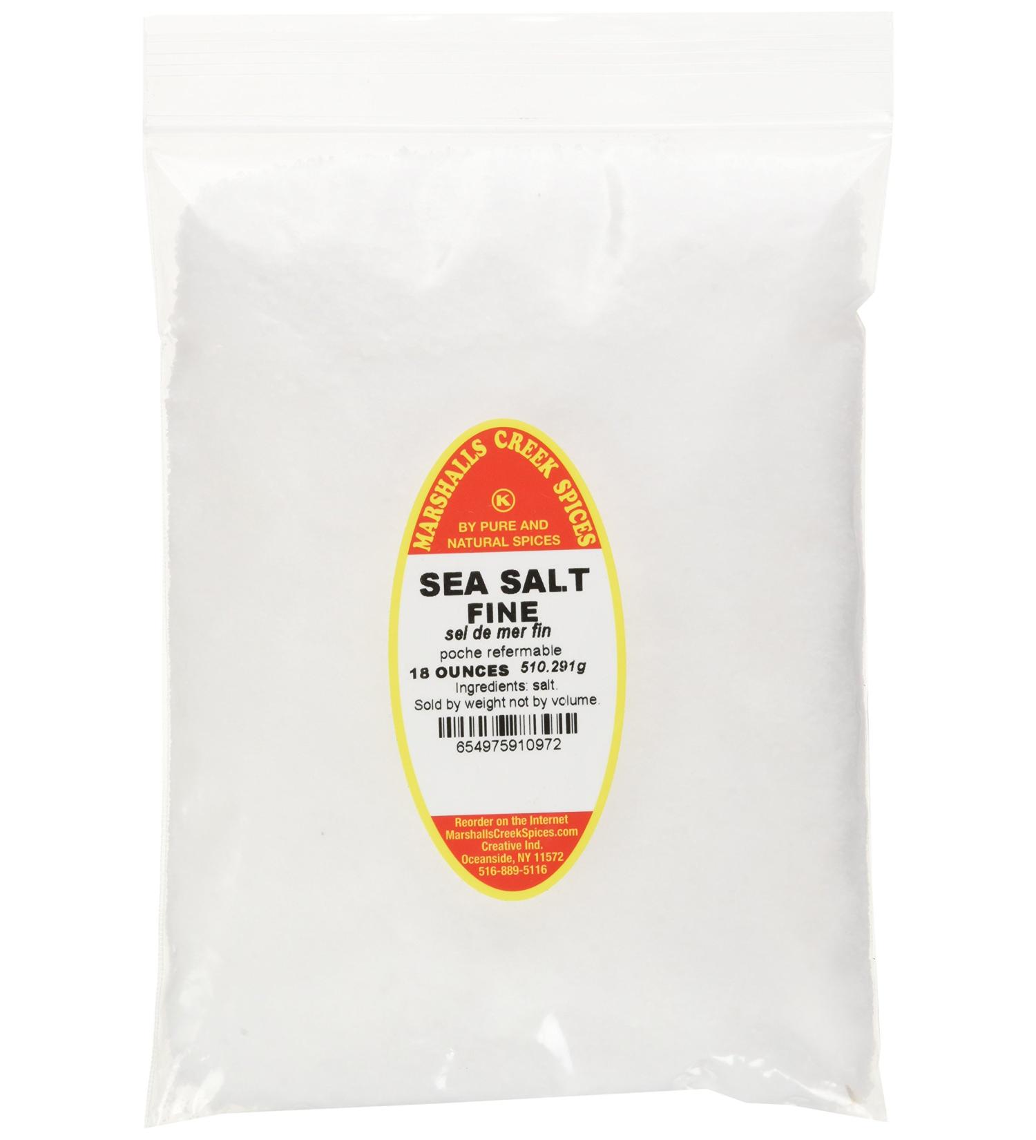 Marshalls Creek Spices Marshalls Creek Kosher Spices Sea Salt Fine Refill 18 Oz 18 ounces - Buy Online on GoSupps.com
