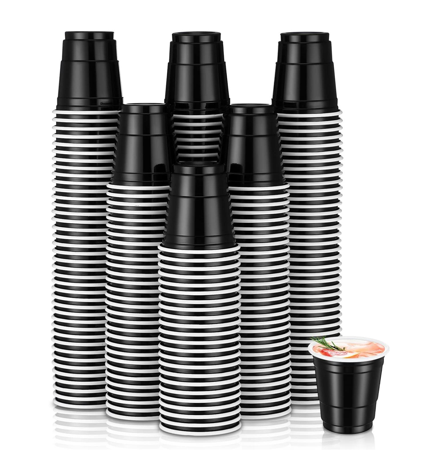 200 Disposable 2oz Black Shot Cups - Perfect for Parties, Sampling, and Tastings - Buy Online on GoSupps.com