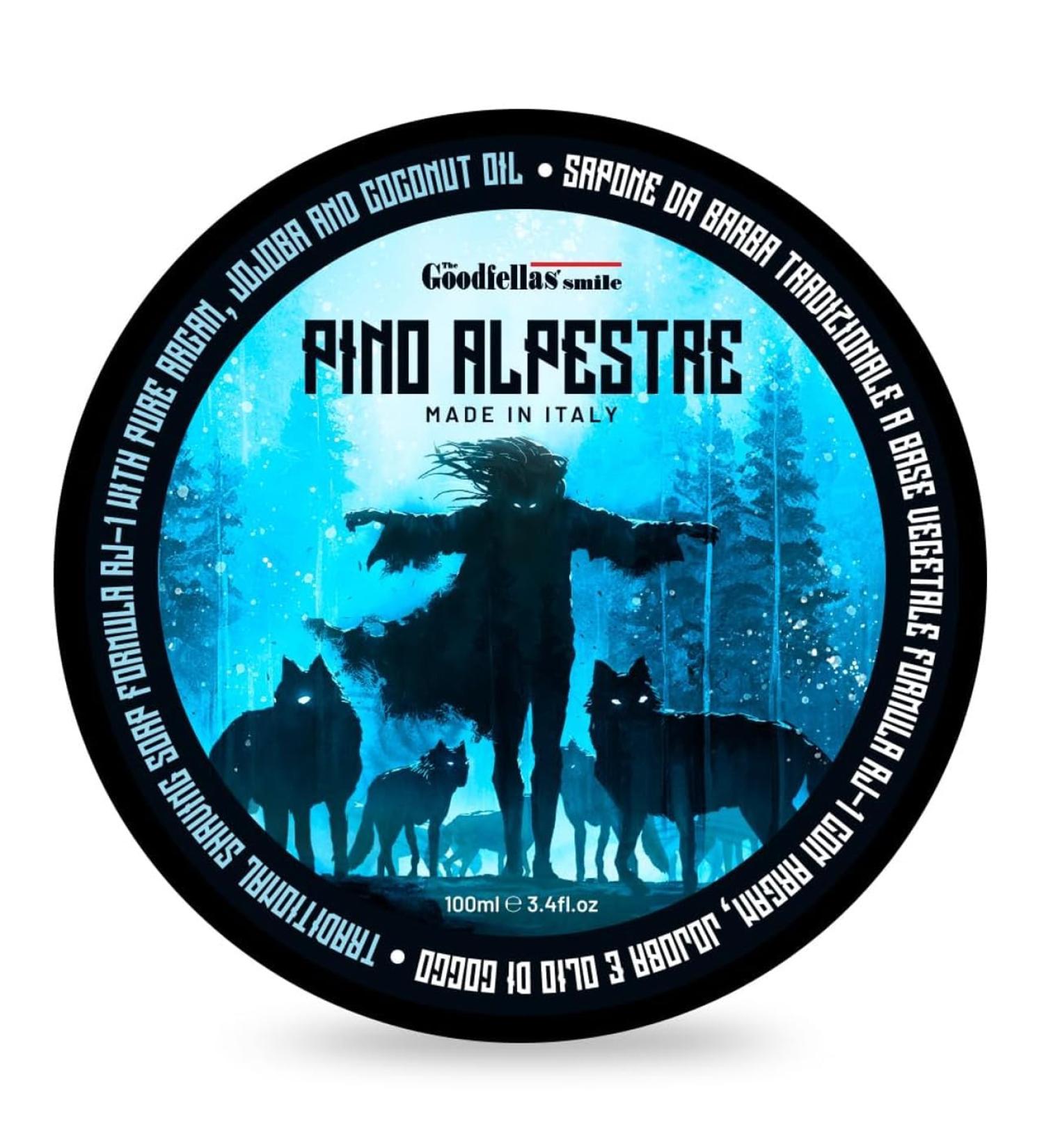 Goodfellas Smile Pine Alpestre ICED Shaving Soap 100ml - Premium Men's Grooming for Ultimate Shave Experience - Buy Online on GoSupps.com