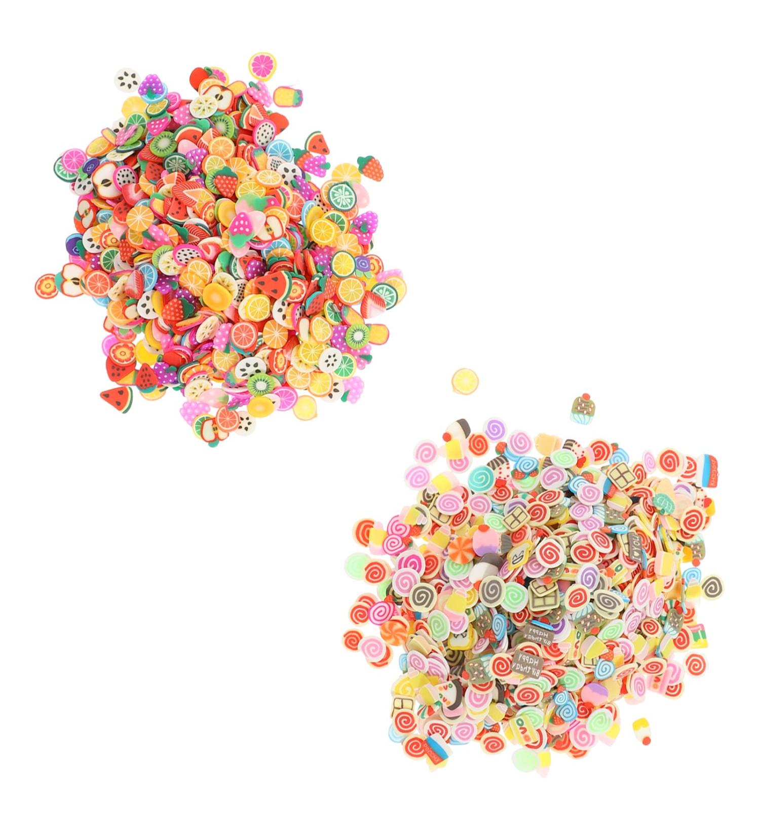 Nuobesty 4000-Piece Nail Art Set | Soft Sound Resin Nail Decorations | 3D Fruit & Cake Nail Splinters for Enchanted Women | International Shipping Available - Buy Online on GoSupps.com