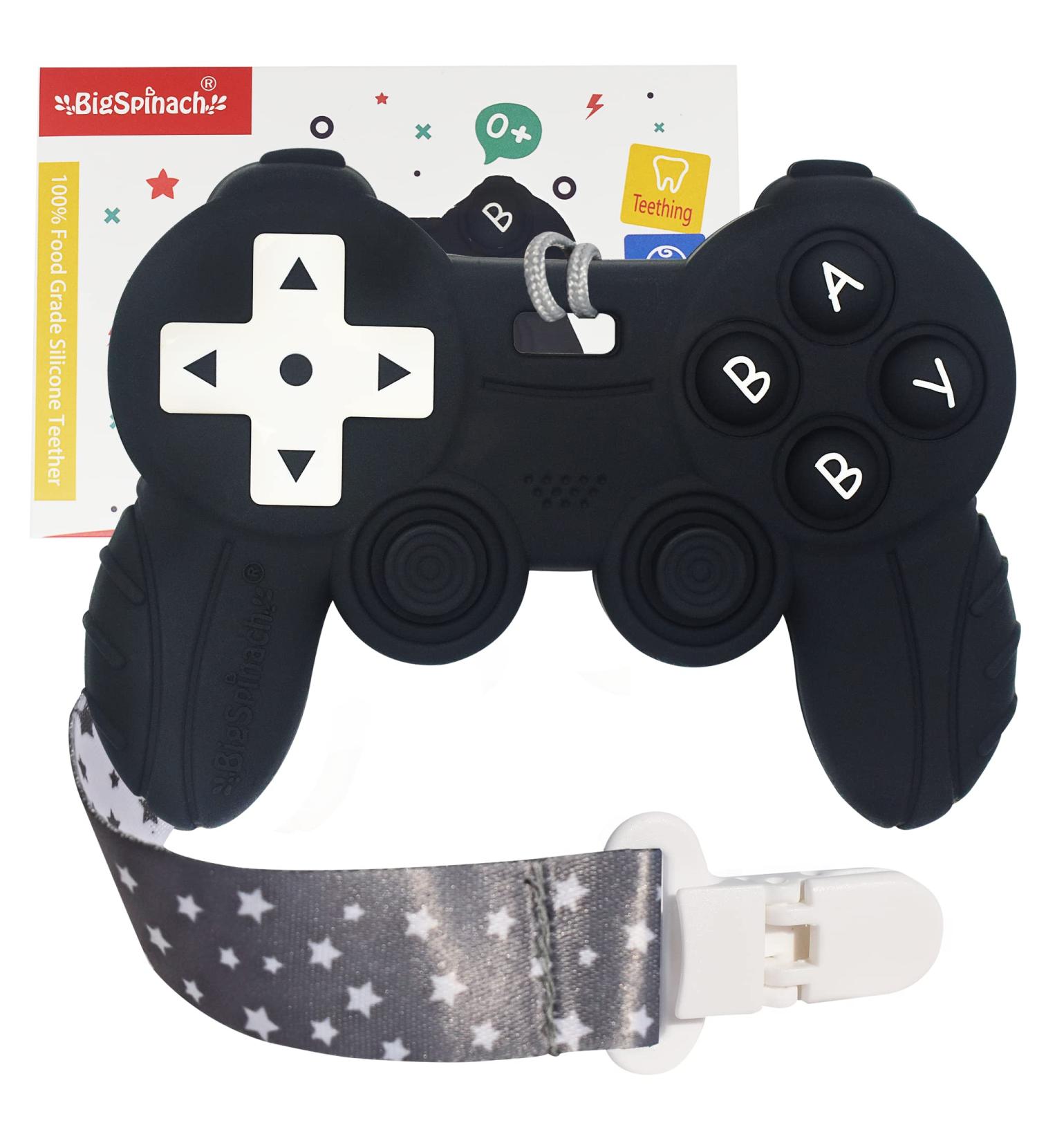 Remote Game Control Teething Toy for Babies 0-12 Months | Silicone Game Controller Teether for Gamer Parents | Baby's First Valentines Day Gift - Buy Online on GoSupps.com