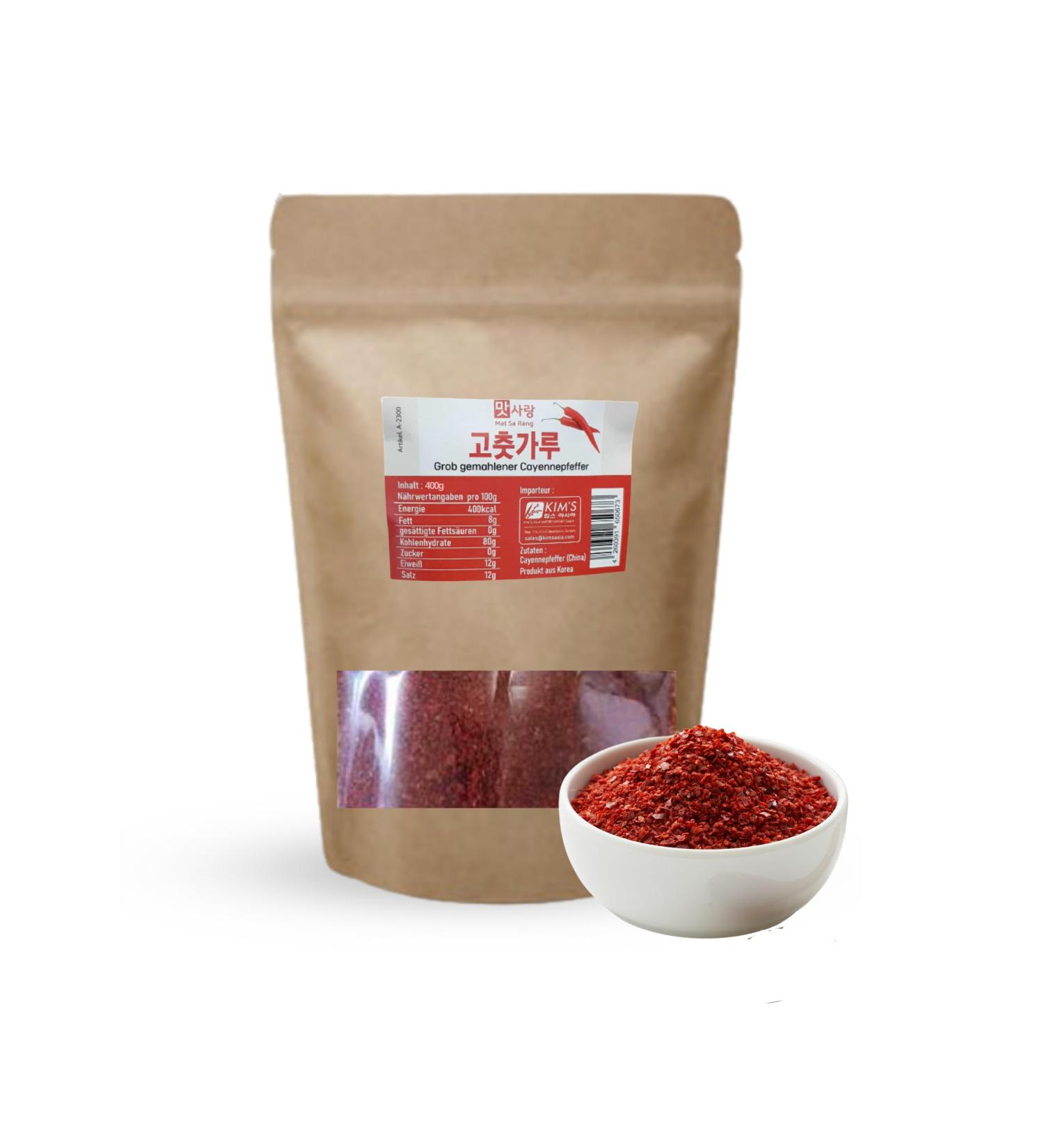 Gochugaru Matsarang | Premium Kimchi Chili Flakes | Hot Korean Red Pepper Flakes (400g) - Buy Internationally - Buy Online on GoSupps.com