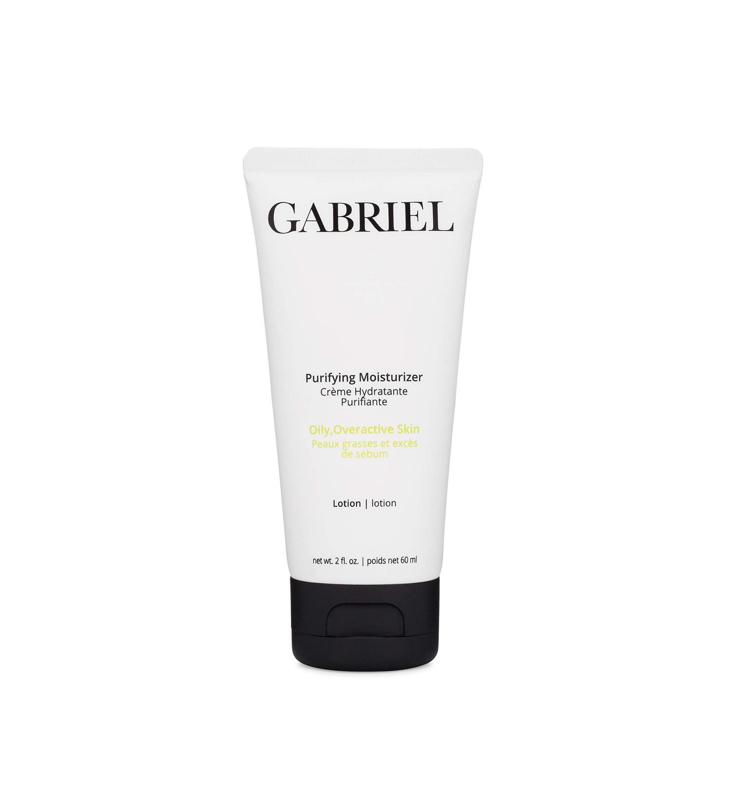 Gabriel Purifying Moisturizer Vegan Natural Paraben Free Non GMO 2 fl oz.