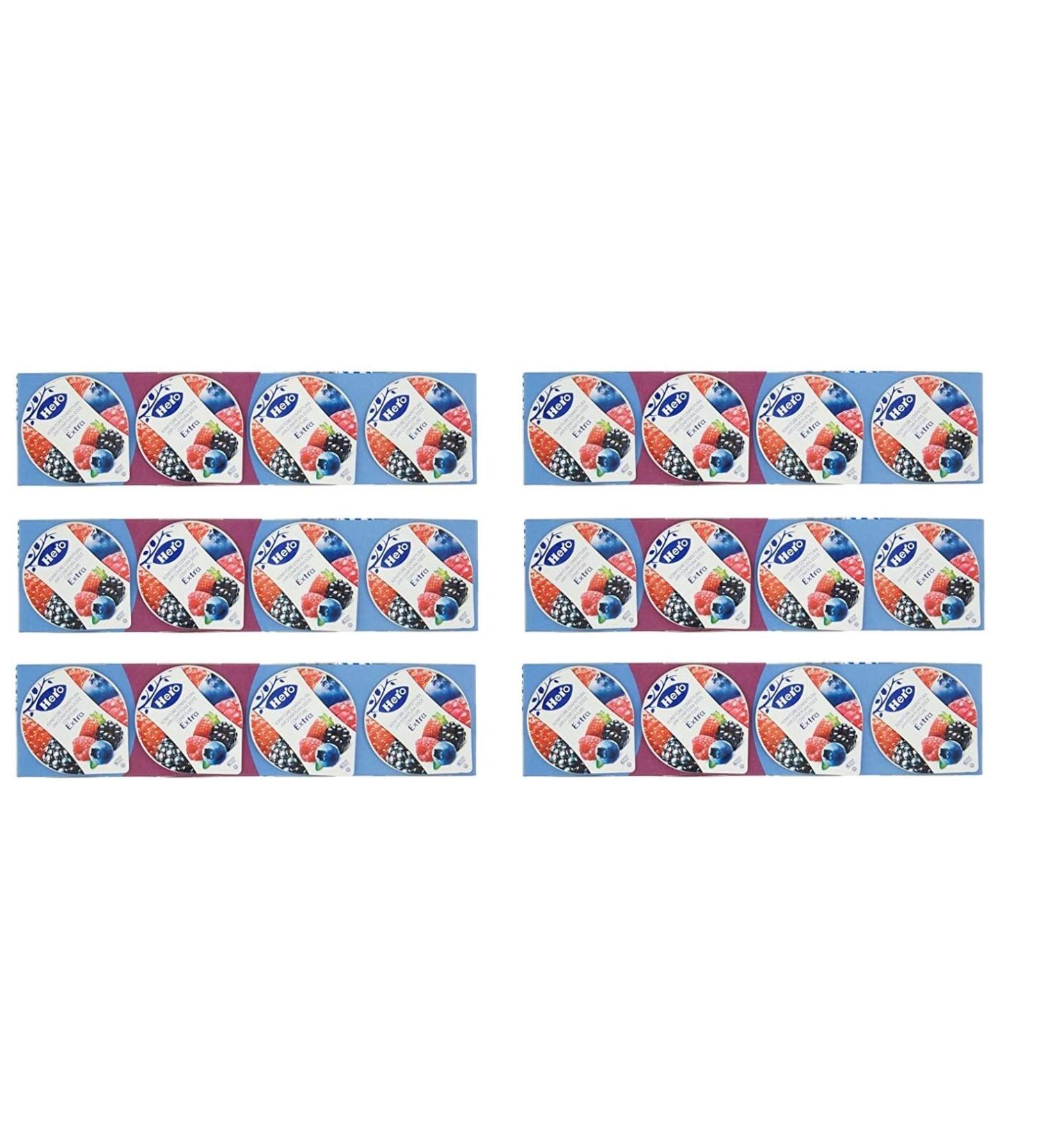 Hero Hero Berry Jam Single Portion Set of 6 (4 x 25 g) with Premium Fruit