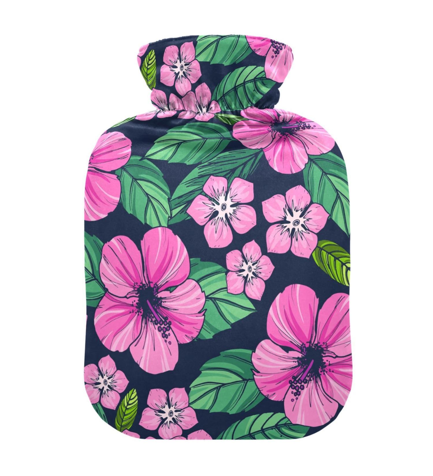 Tropical Hibiscus Heat Bottle for Pain Relief | 2L Hot Water Bag & Heating Therapy - Buy Online on GoSupps.com