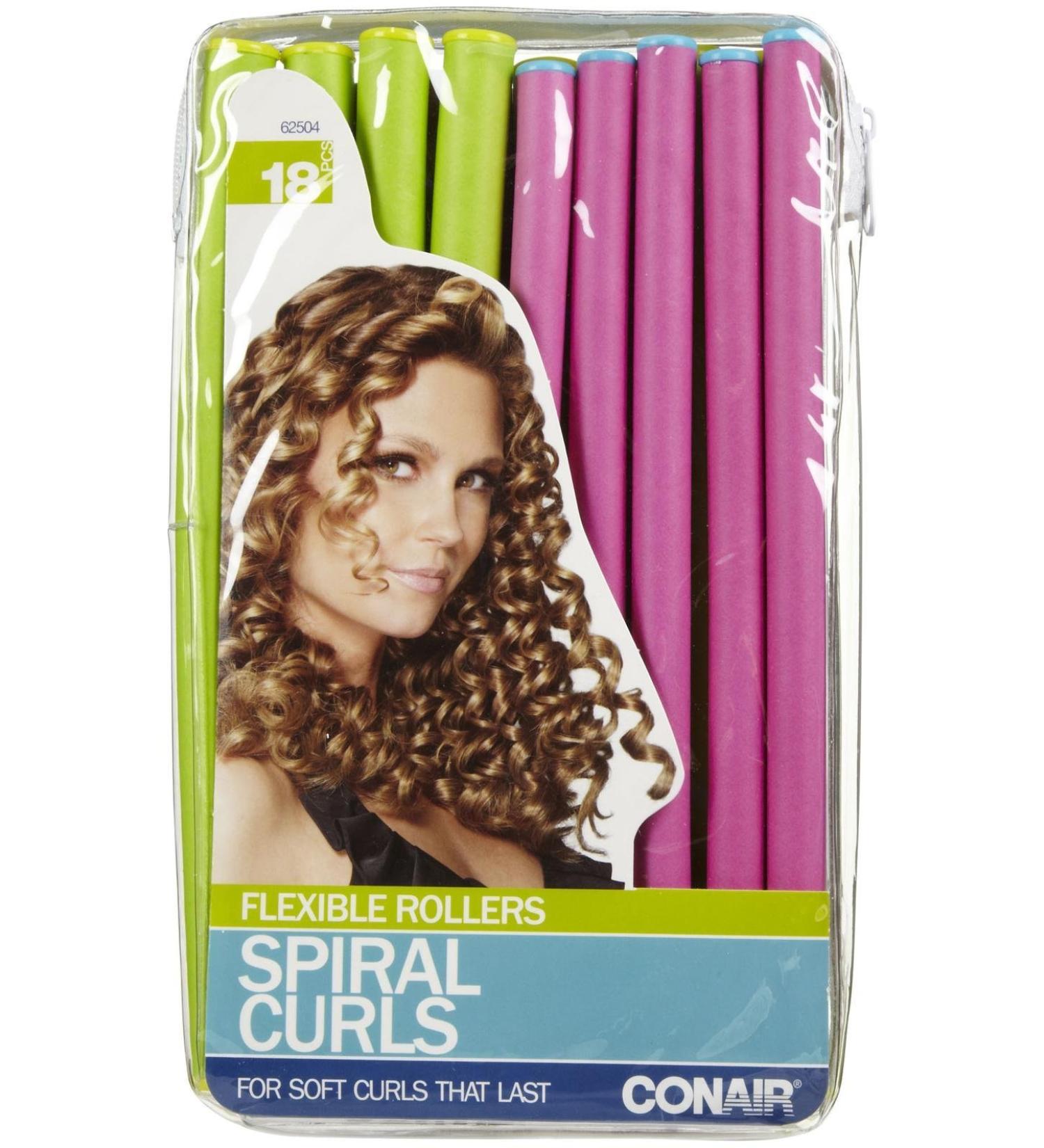 Conair Flexible Rollers for Spiral Curls - 18 Pieces | Create Perfect Waves - Buy Online on GoSupps.com
